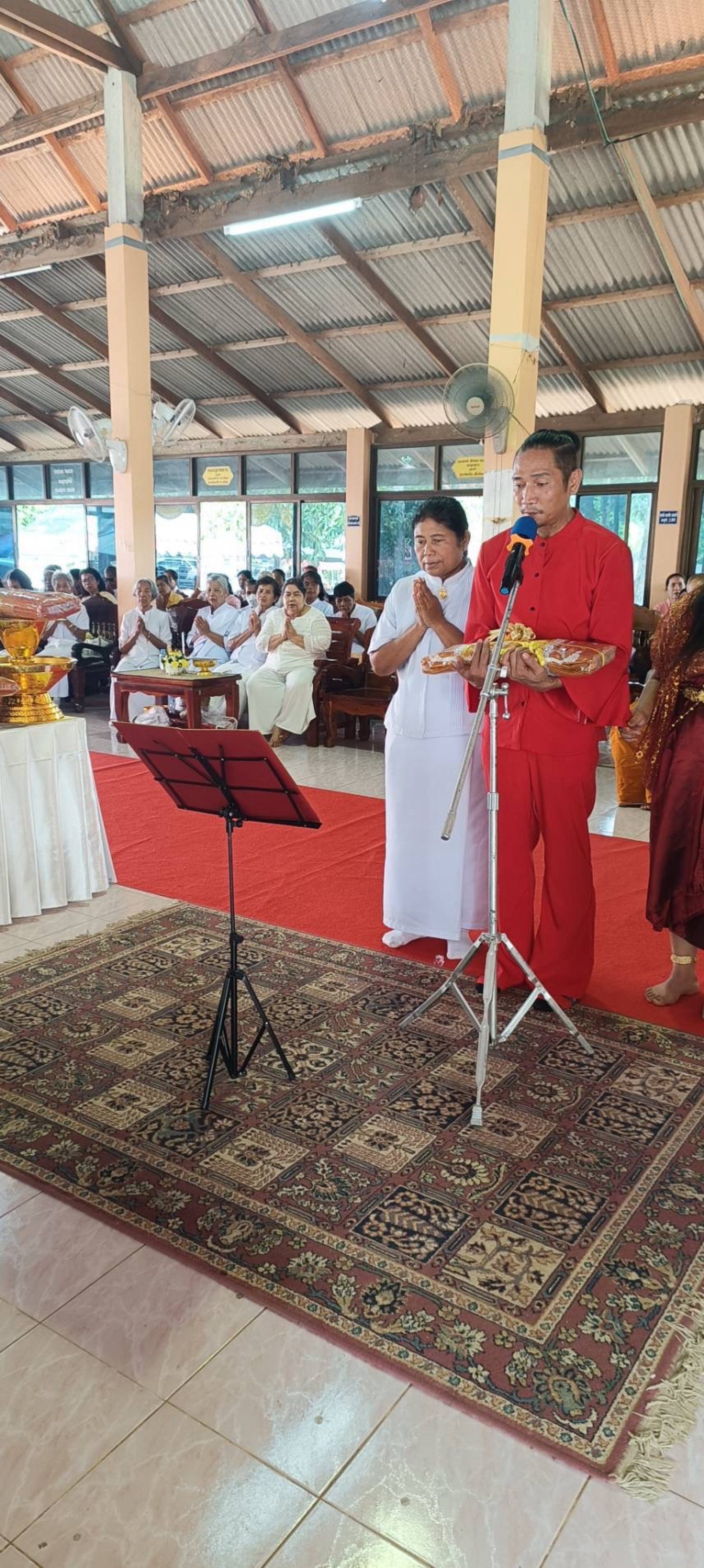 ภาพกล่าวคำถวายกฐินวัดโคกศักดิ์