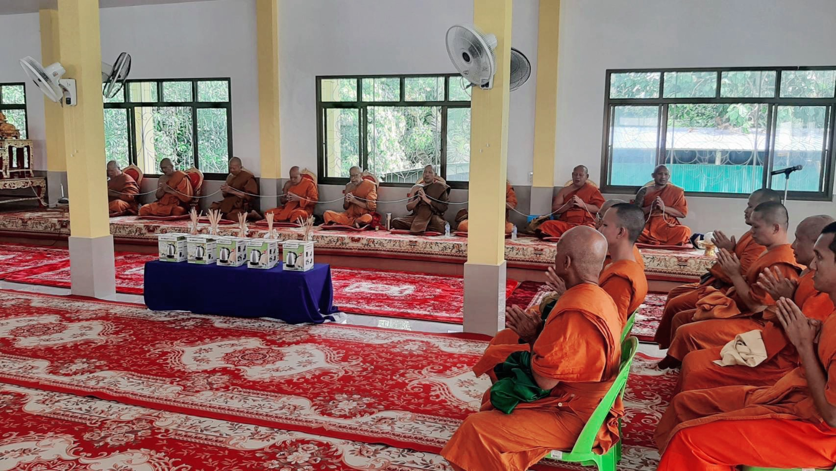 ภาพร่วมพิธีกรรมวัดเนรัญชราวาส