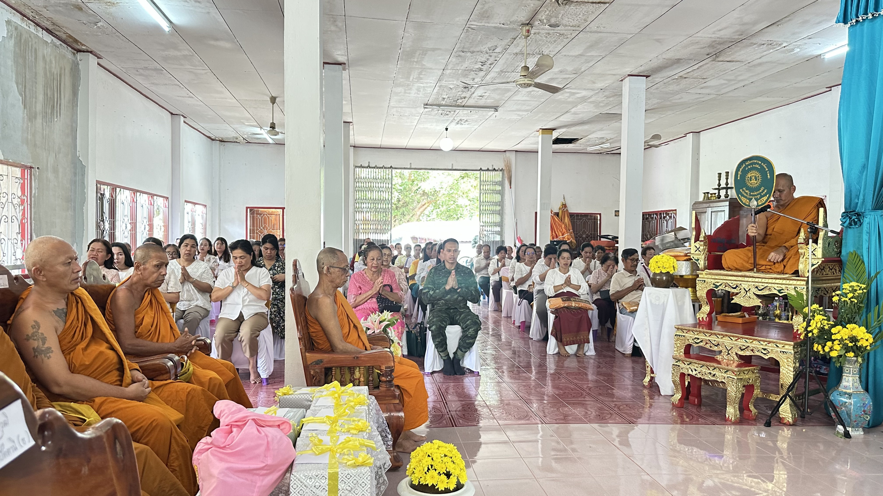 ภาพร่วมพิธีกรรมที่พักสงฆ์ปิยะธรรมาราม
