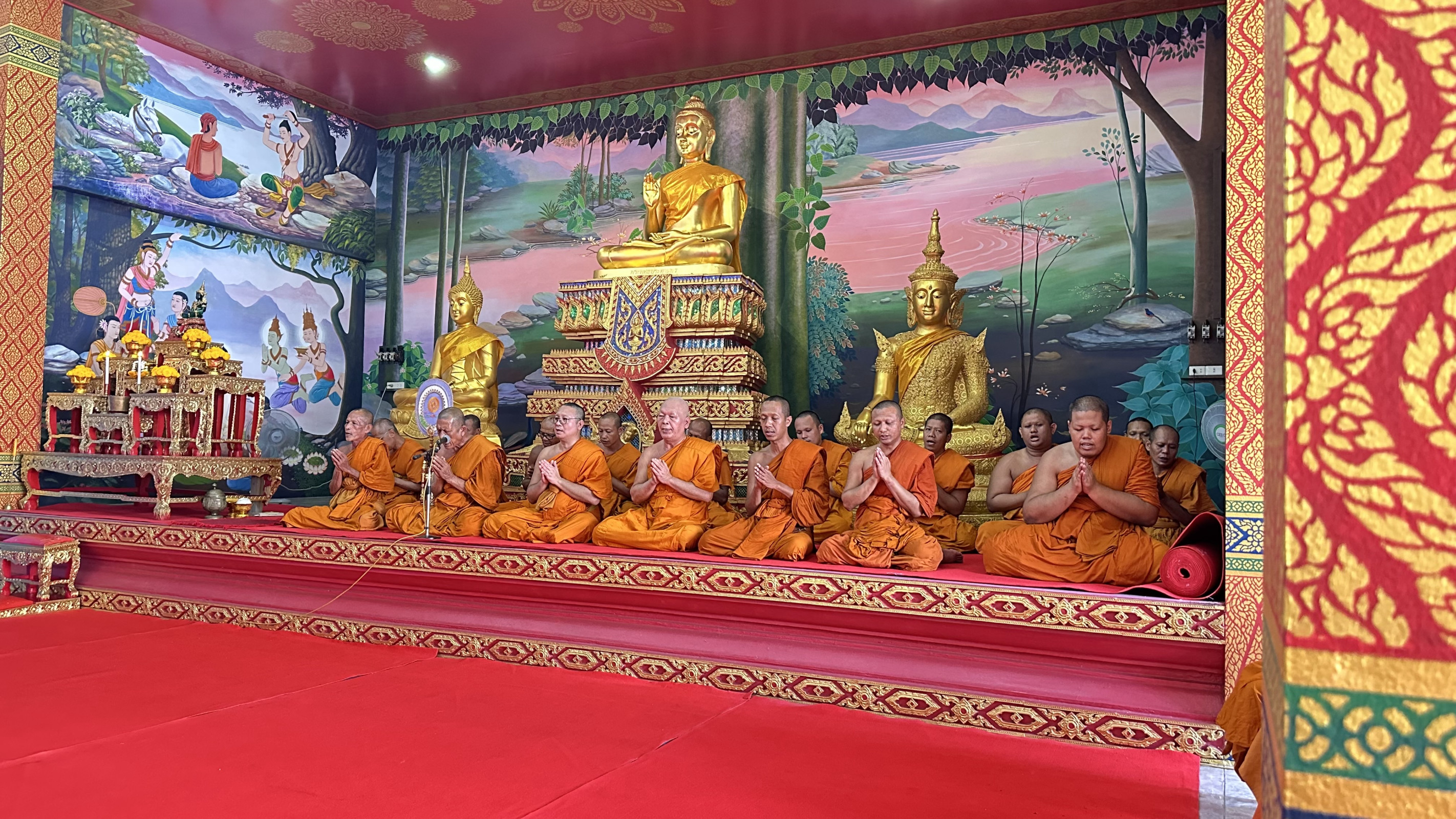 ภาพร่วมพิธีกรรมวัดยะหาประชาราม