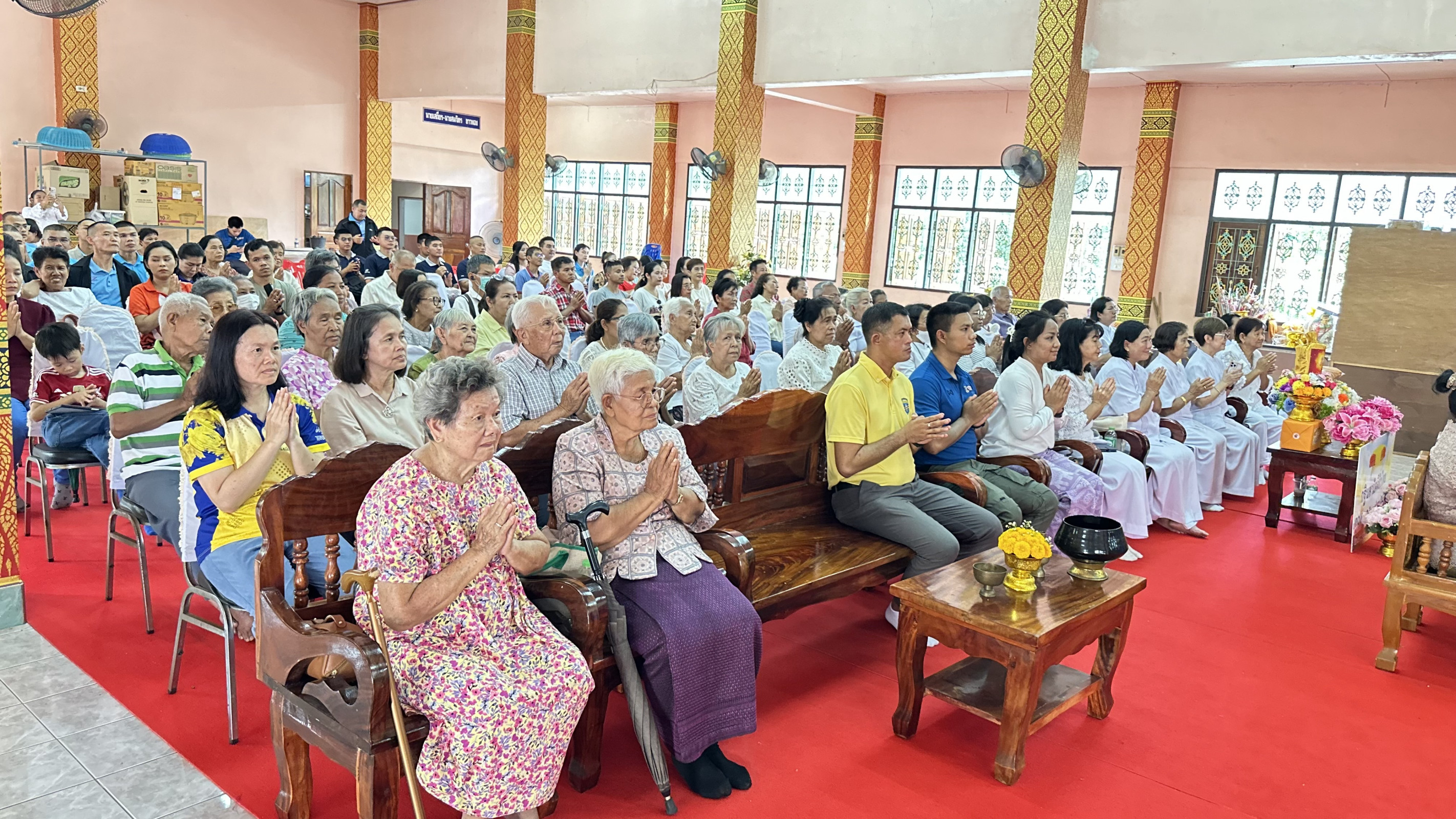 ภาพร่วมพิธีกรรมวัดยะหาประชาราม