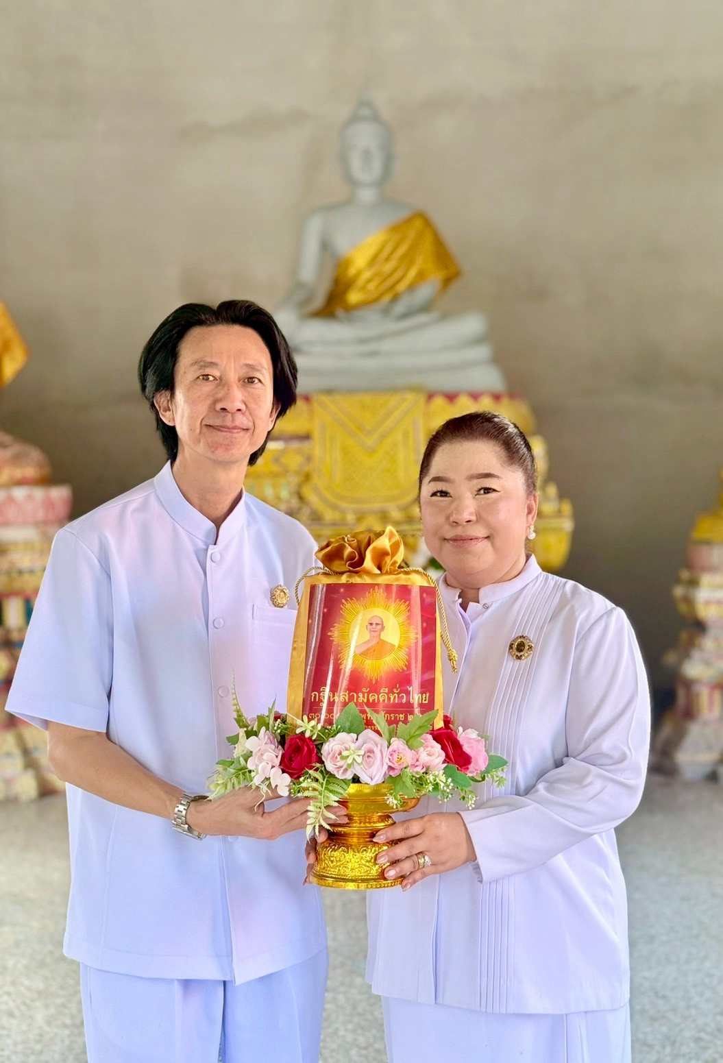 ภาพร่วมพิธีกรรมวัดนางเหล้า