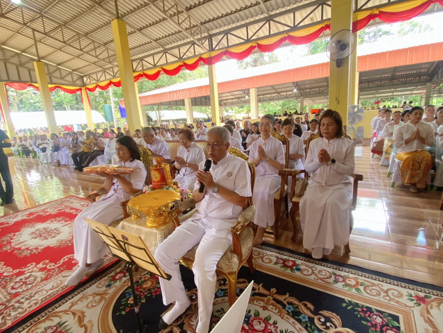 ภาพกล่าวคำถวายกฐินที่พักสงฆ์ควนนา