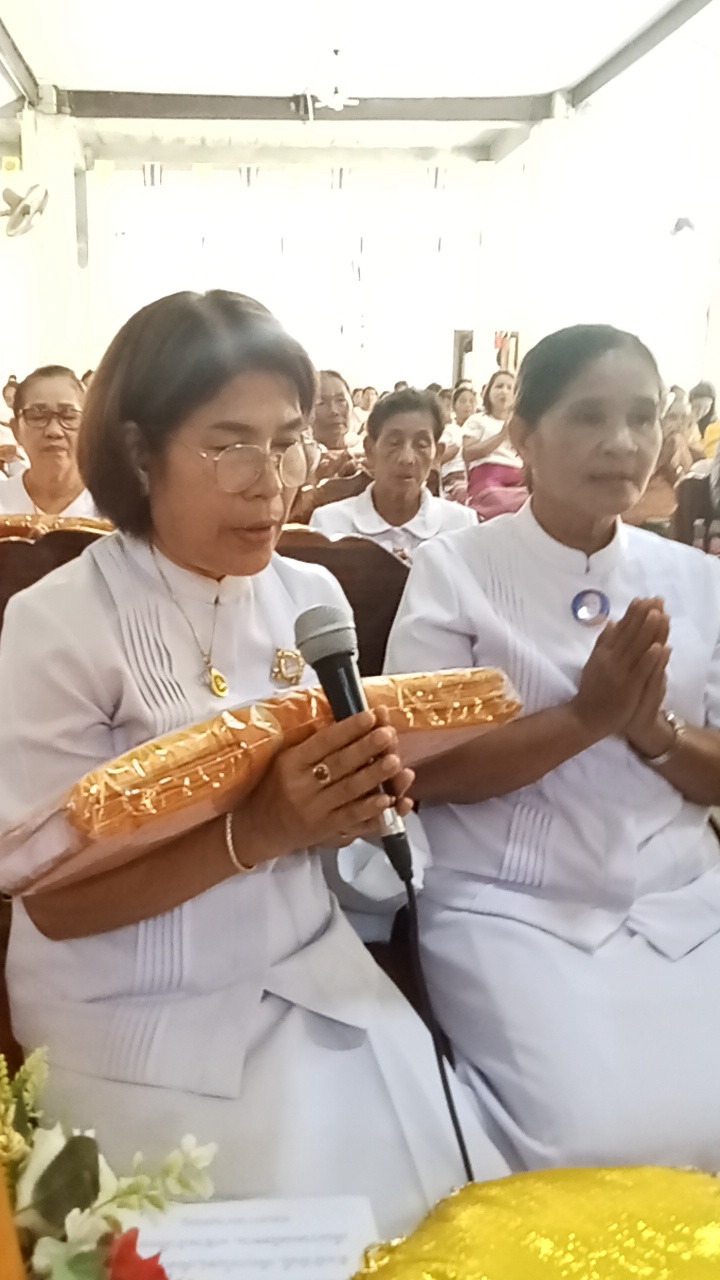 ภาพกล่าวคำถวายกฐินวัดประจ่า