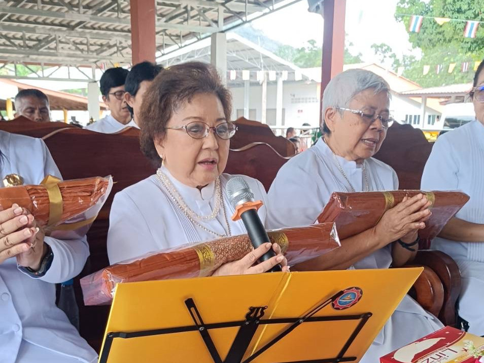 ภาพกล่าวคำถวายกฐินวัดบาโหย