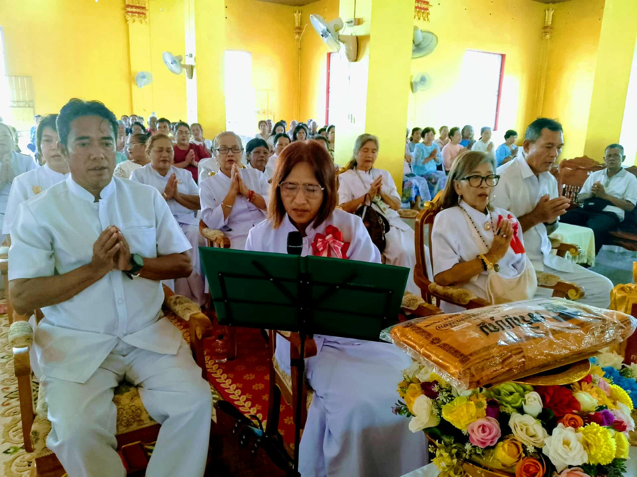 ภาพกล่าวคำถวายกฐินวัดนิคมพัฒนาราม (ผัง7)