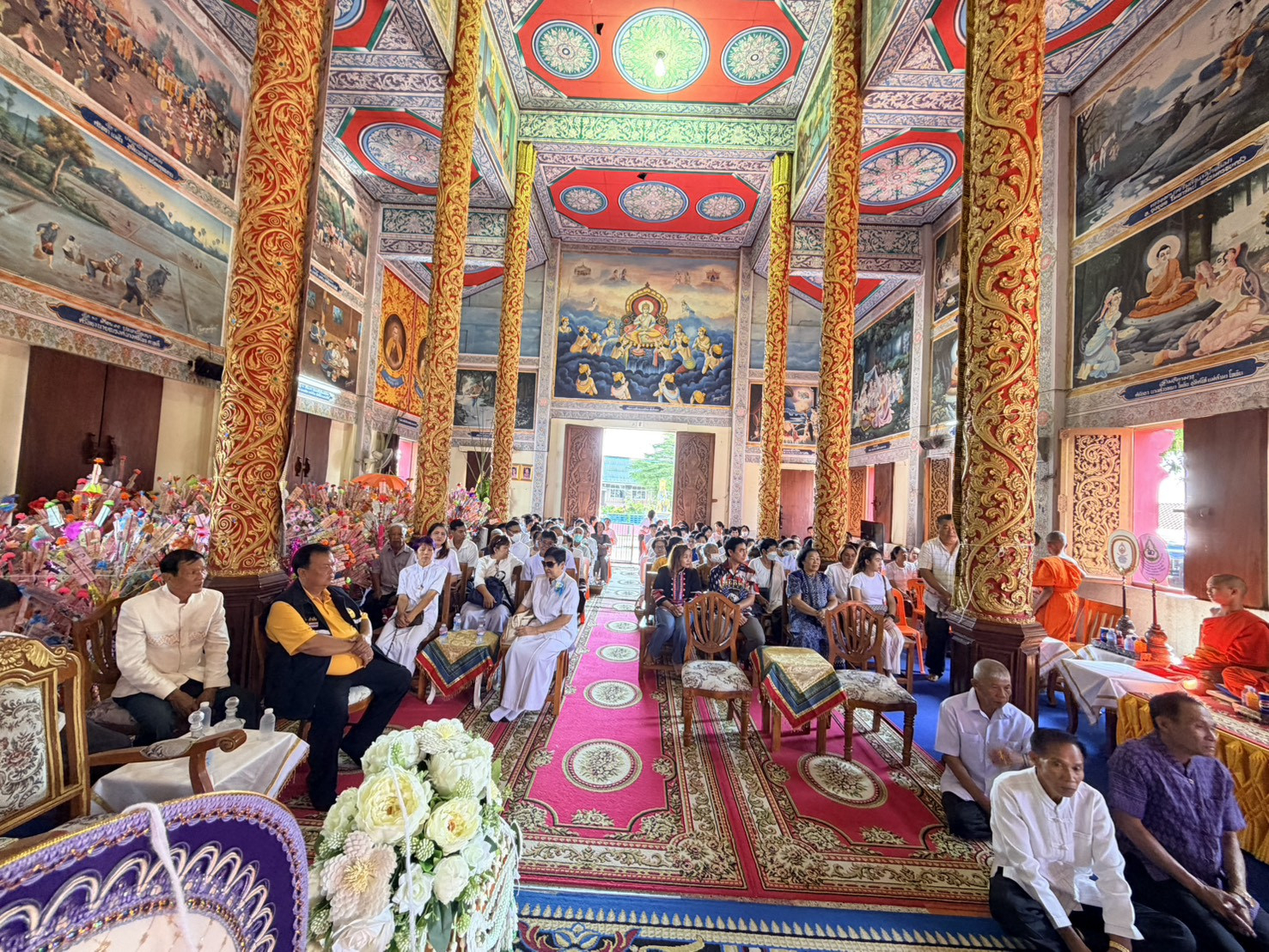 ภาพร่วมพิธีกรรมวัดพนาลัยเกษม