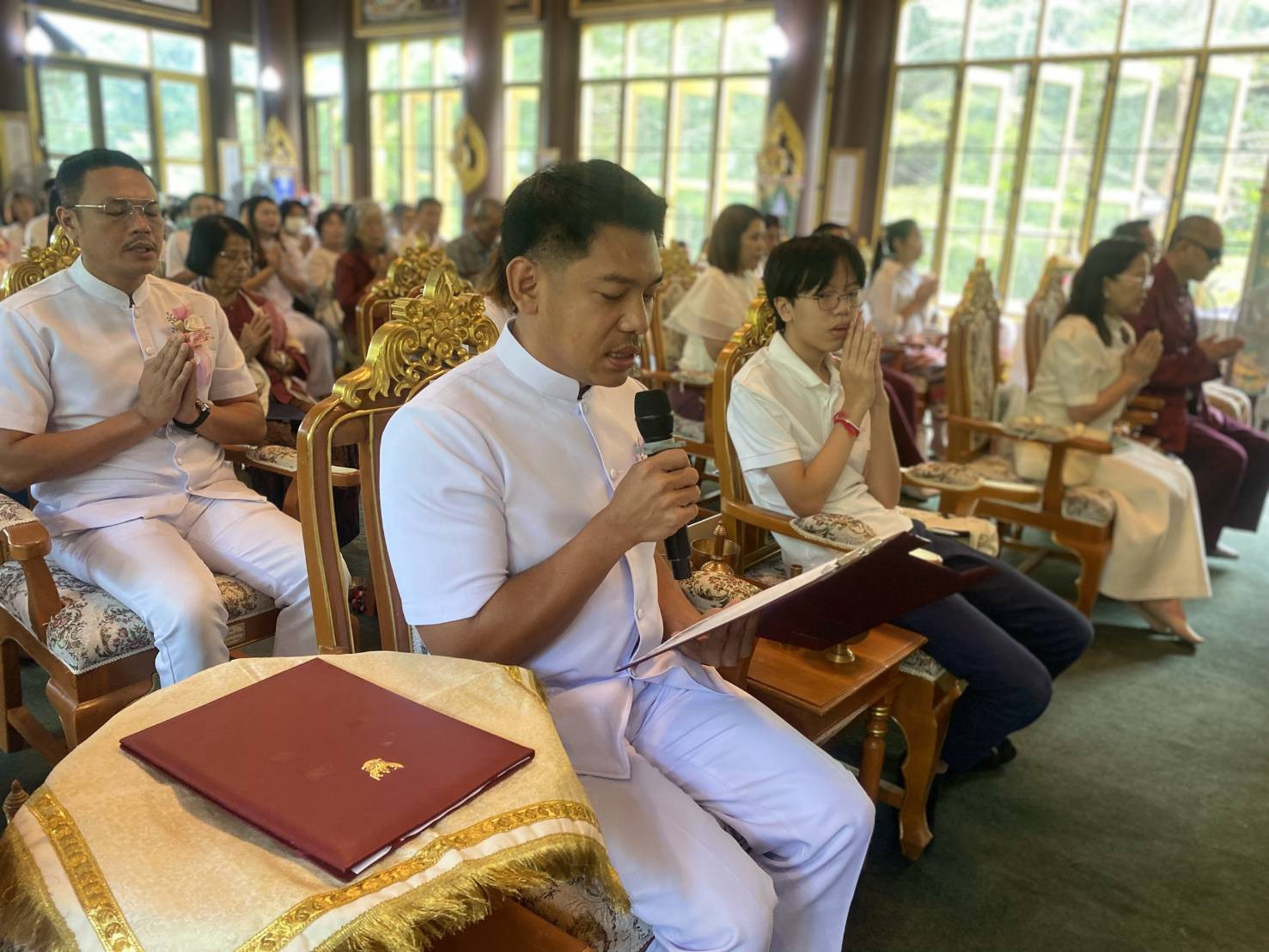 ภาพกล่าวคำถวายกฐินวัดพุทธอุทยานดอยอินทรีย์