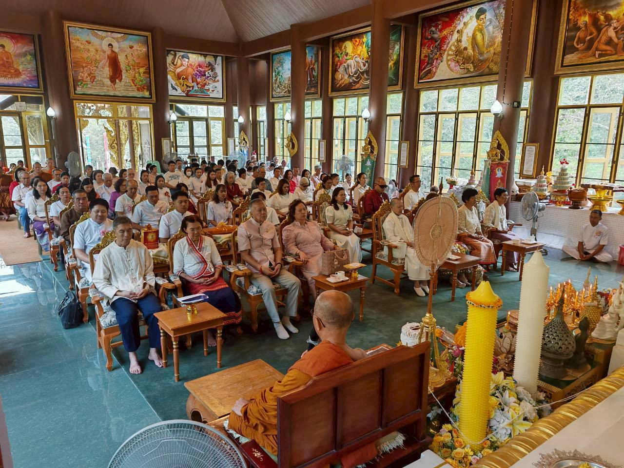 ภาพร่วมพิธีกรรมวัดพุทธอุทยานดอยอินทรีย์
