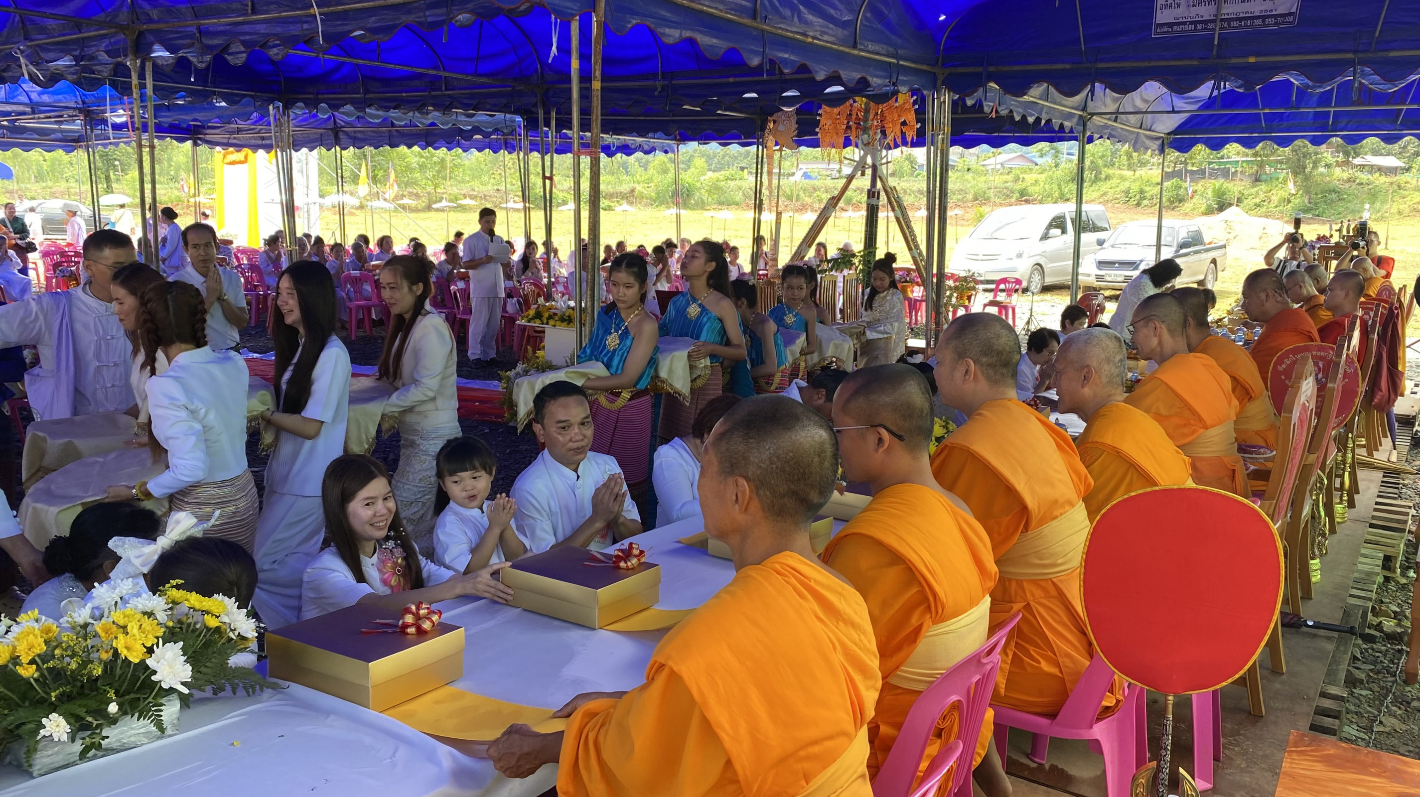 ภาพร่วมพิธีกรรมศูนย์ปฏิบัติธรรมนานาชาติแม่สาย