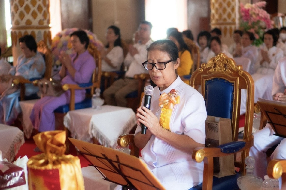 ภาพกล่าวคำถวายกฐินวัดโป่งแดง