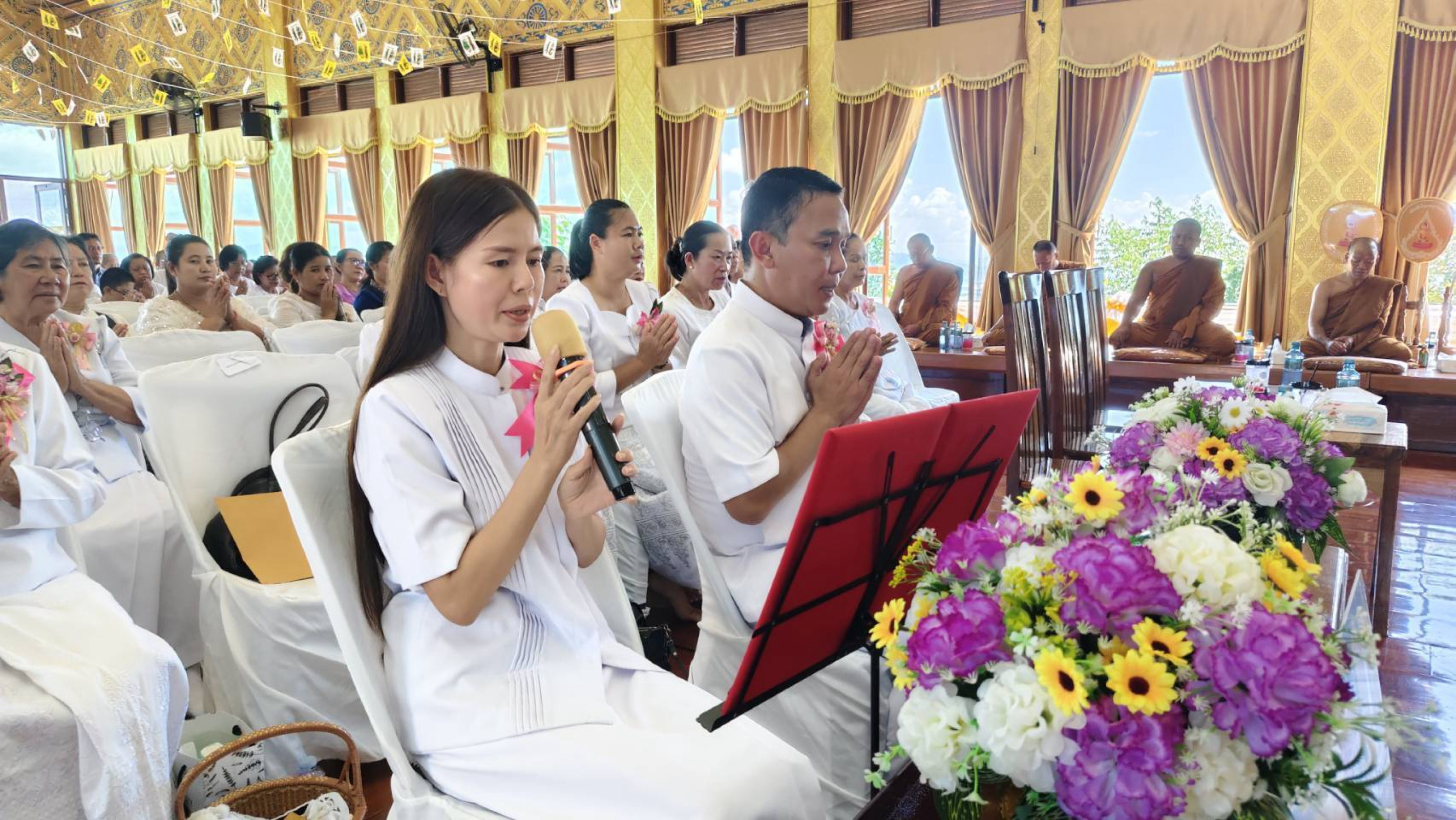 ภาพกล่าวคำถวายกฐินสำนักสงฆ์ดอยช้างงู