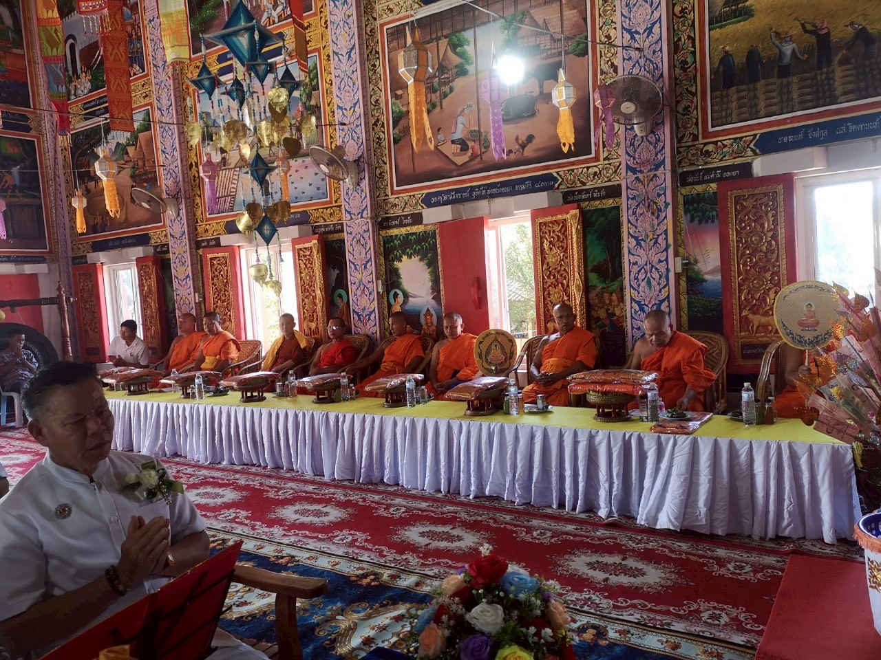 ภาพร่วมพิธีกรรมวัดพญาเม็งราย