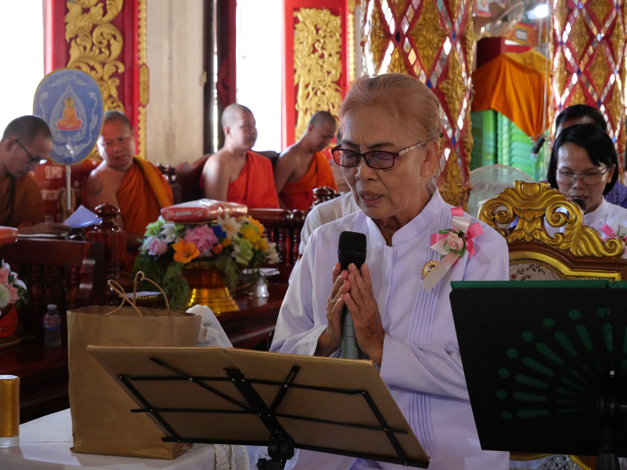 ภาพกล่าวคำถวายกฐินวัดหลวง