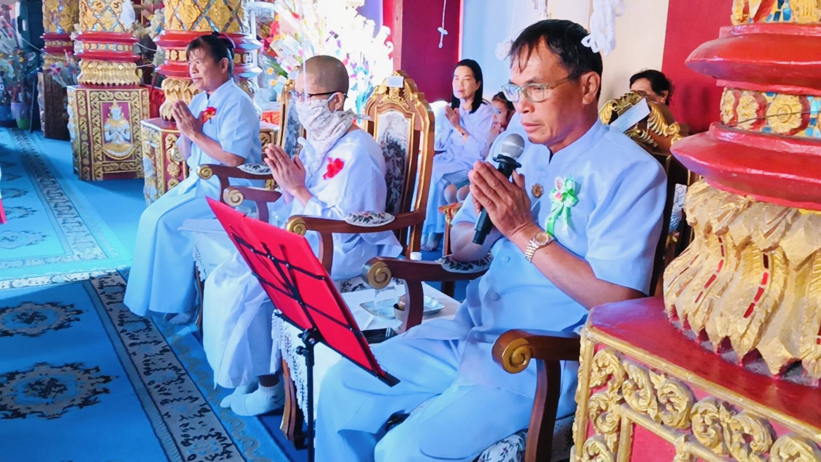 ภาพกล่าวคำถวายกฐินวัดห้วยน้ำราก