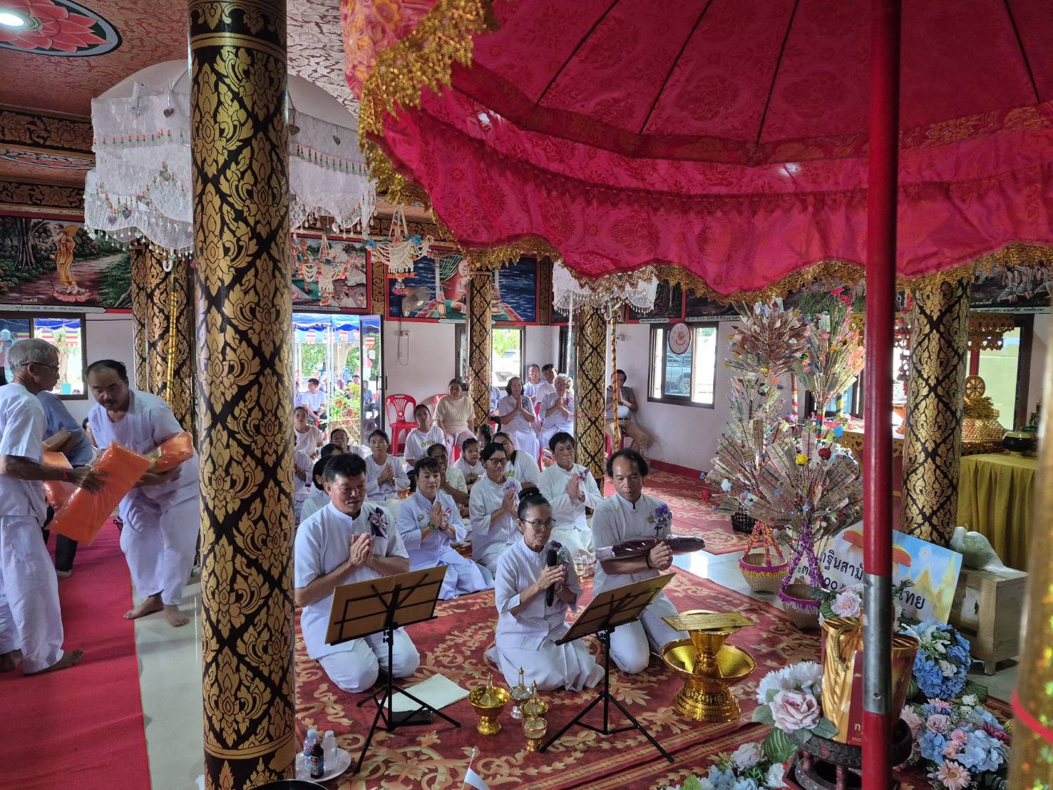 ภาพกล่าวคำถวายกฐินวัดสันติพัฒนา