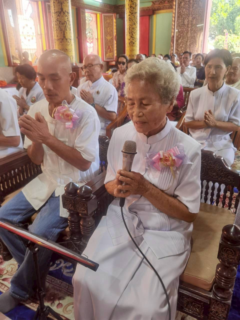 ภาพกล่าวคำถวายกฐินวัดศรีบุญเรือง