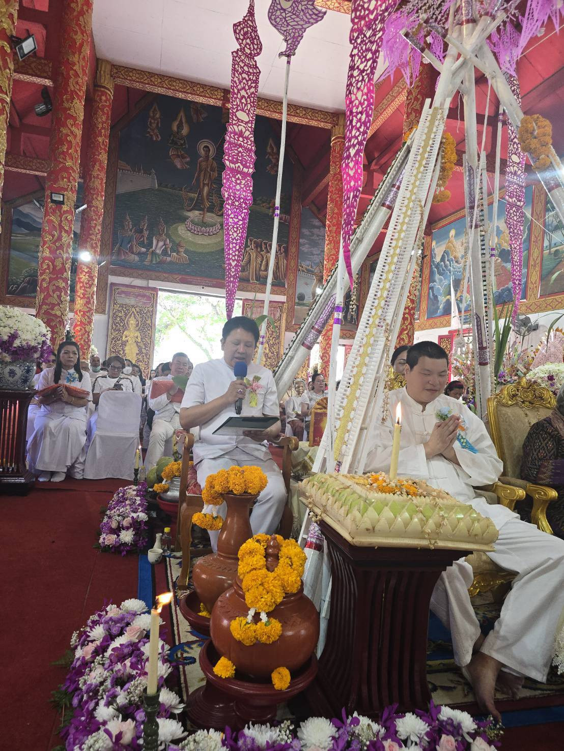 ภาพกล่าวคำถวายกฐินวัดปงสนุก