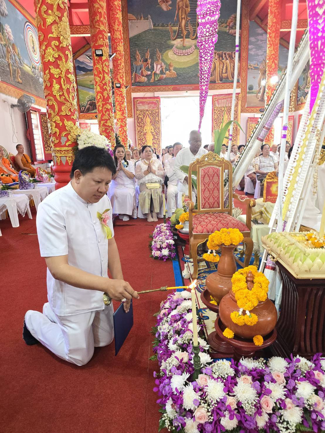 ภาพร่วมพิธีกรรมวัดปงสนุก
