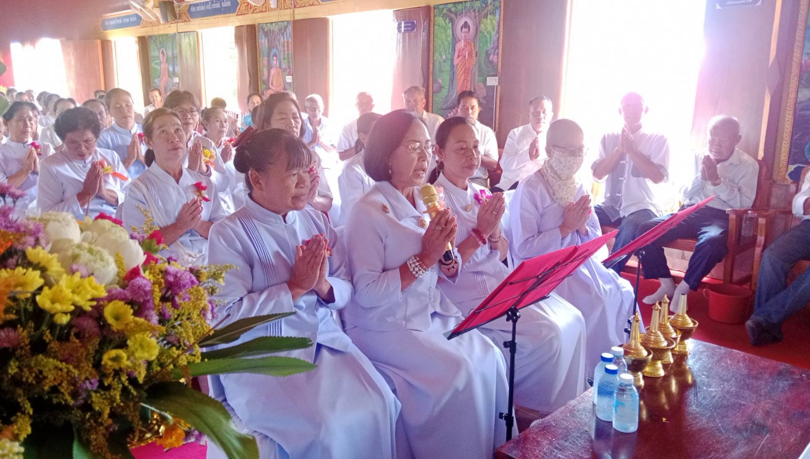 ภาพกล่าวคำถวายกฐินวัดโป่งน้ำร้อน