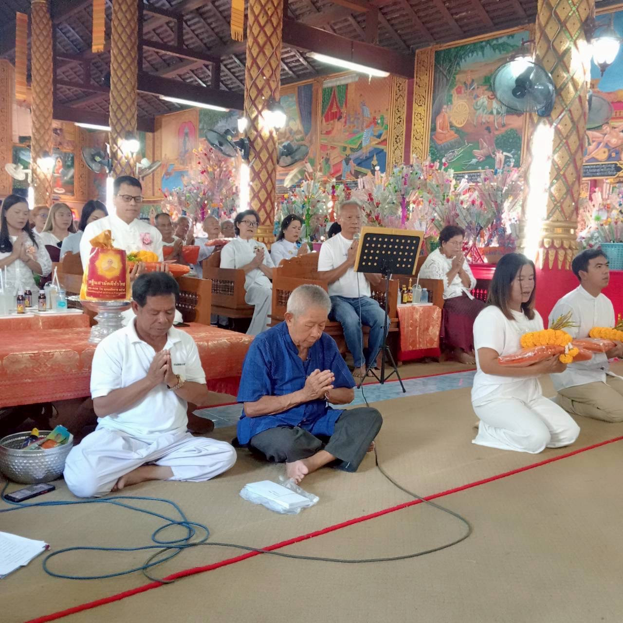 ภาพกล่าวคำถวายกฐินวัดร่องกู่