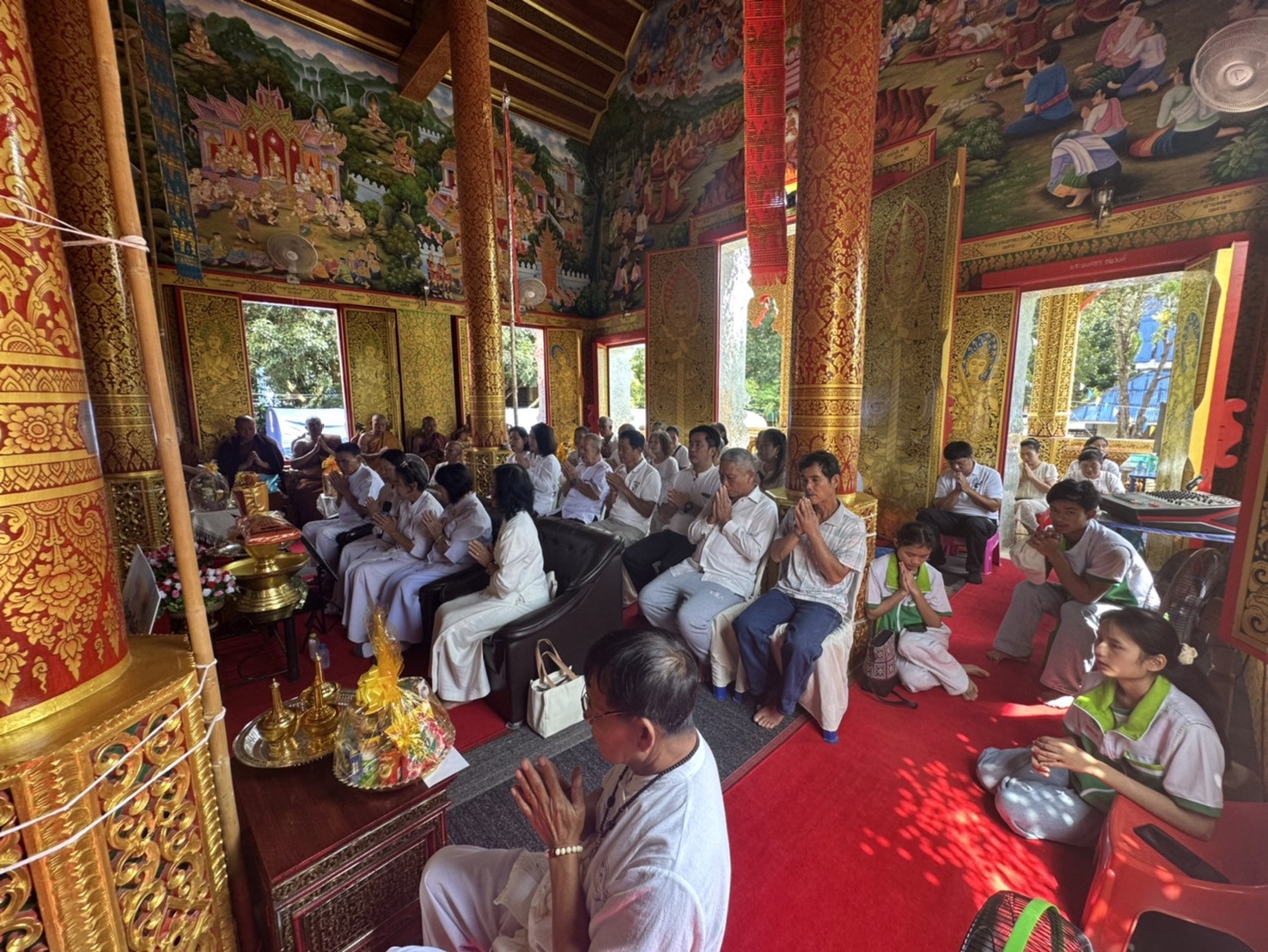 ภาพร่วมพิธีกรรมวัดมัชฌิมาราม