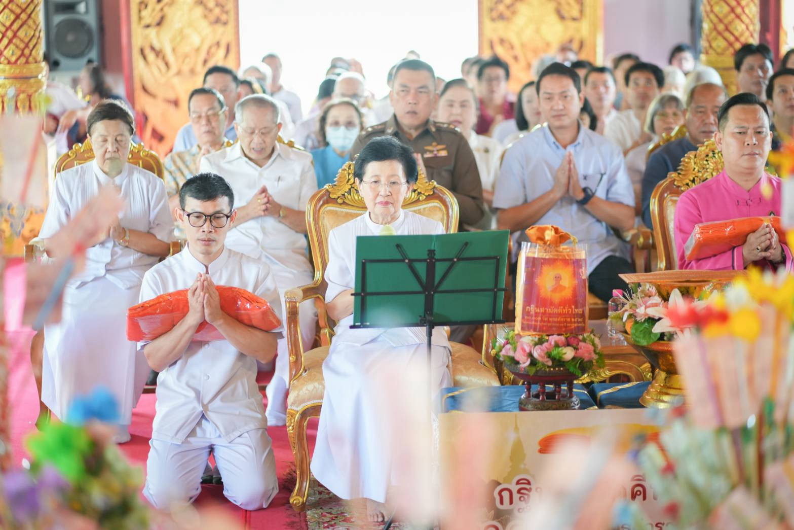 ภาพกล่าวคำถวายกฐินวัดข้าวแท่นน้อย