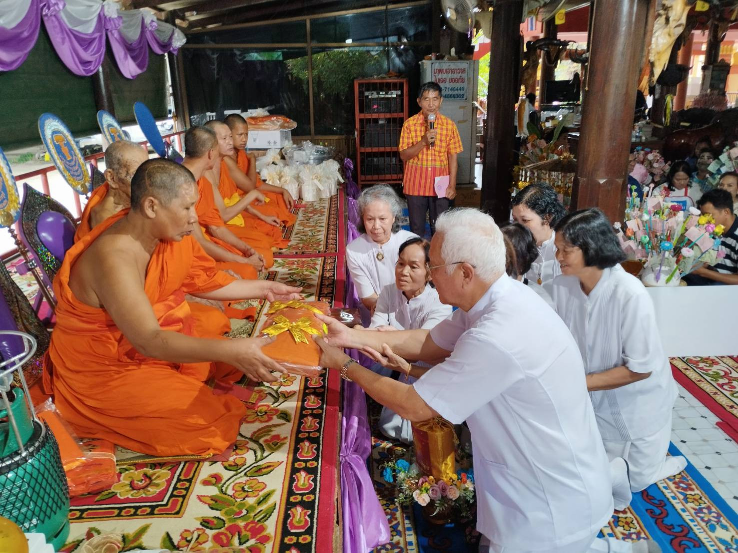 ภาพร่วมพิธีกรรมวัดวิมลมรรคาราม