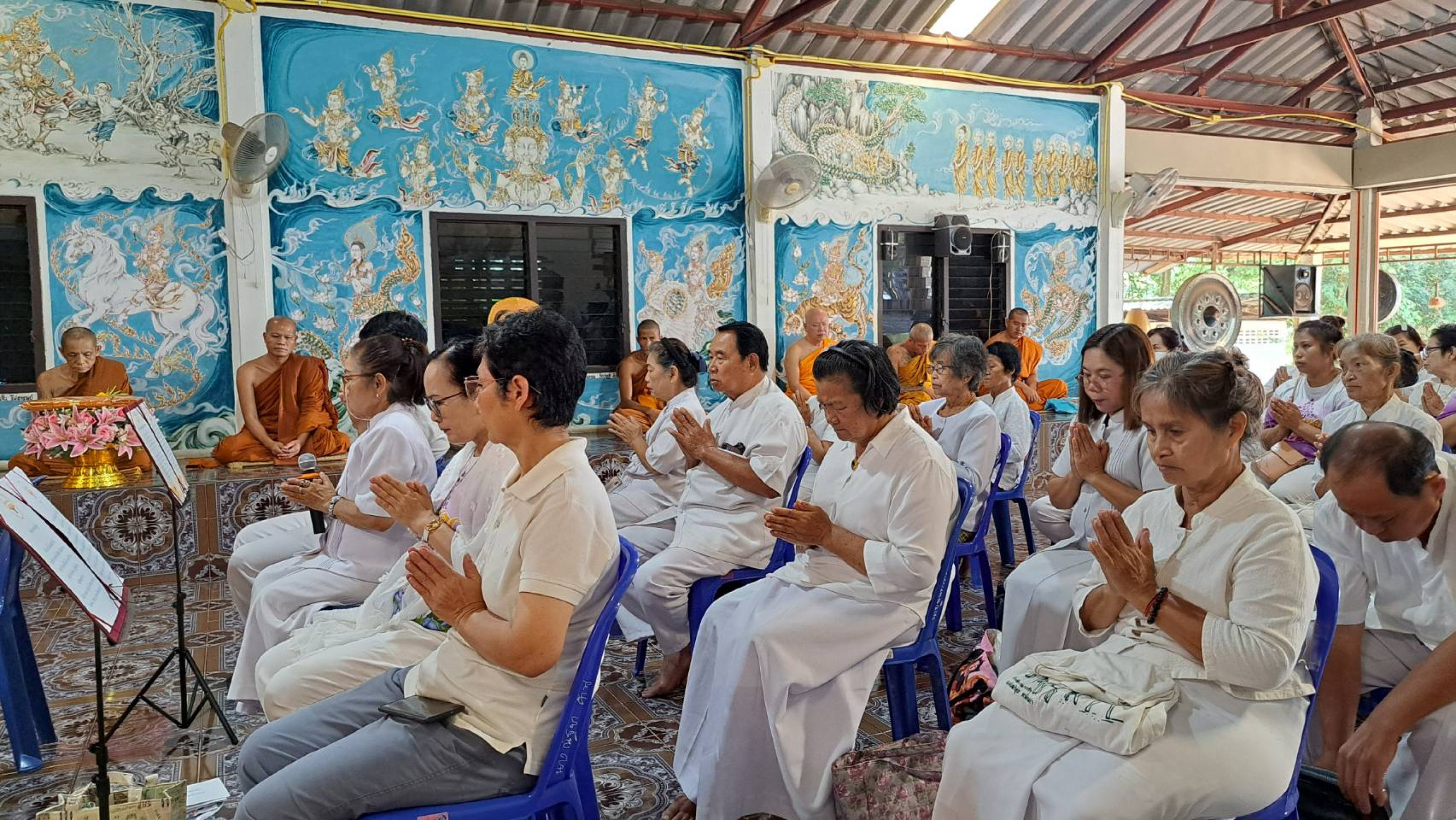 ภาพร่วมพิธีกรรมสำนักสงฆ์ดอยสันกู่
