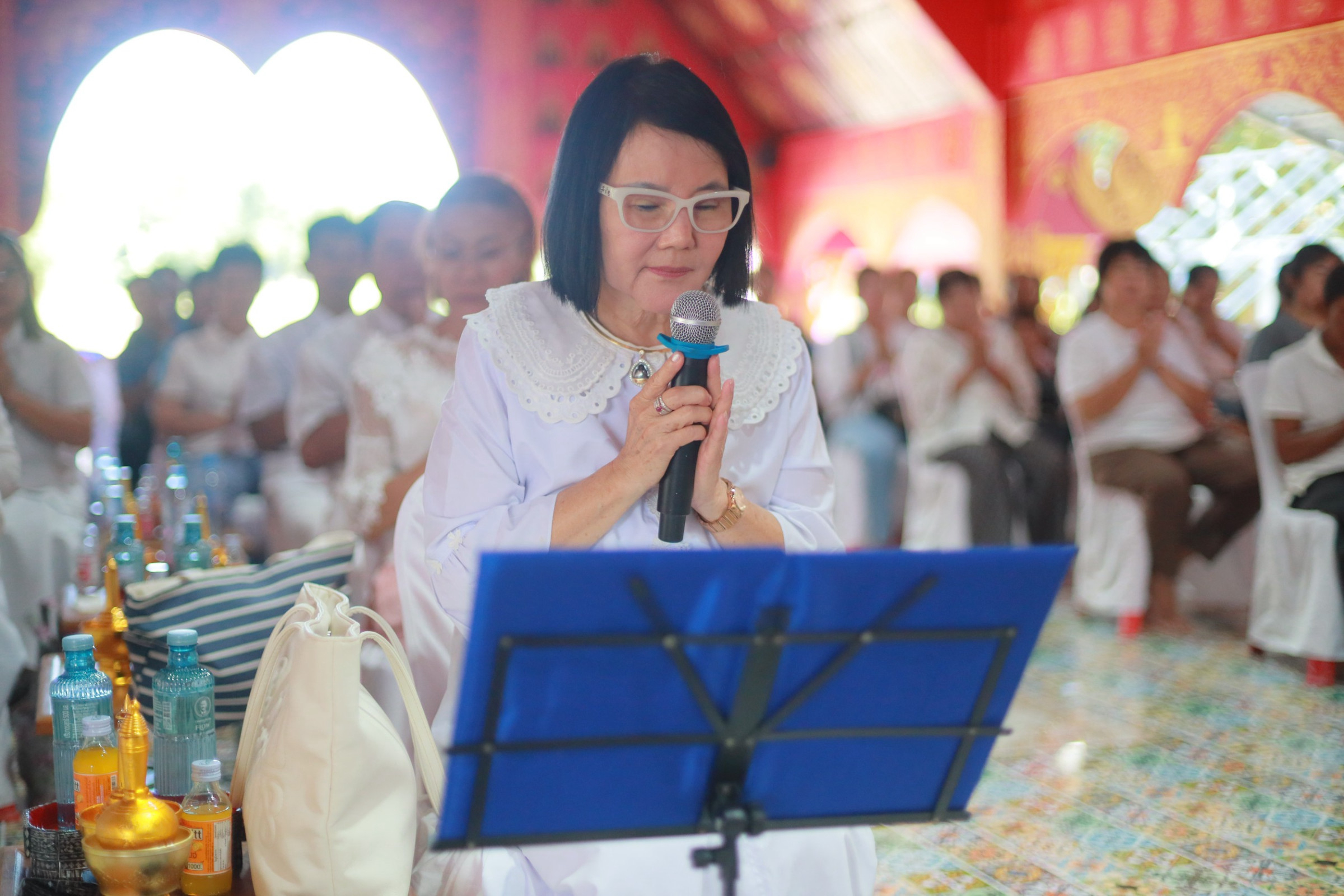 ภาพกล่าวคำถวายกฐินวัดสวนดอกบัวนาค