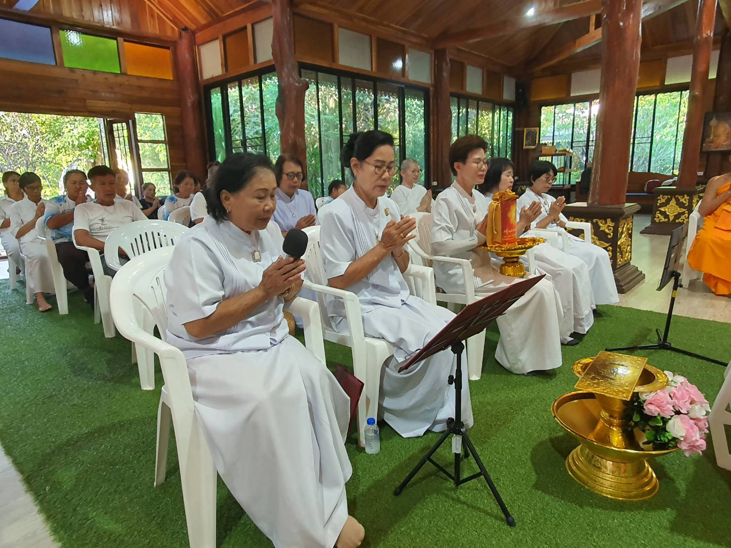 ภาพกล่าวคำถวายกฐินวัดป่าธรรมธาราภิรมย์
