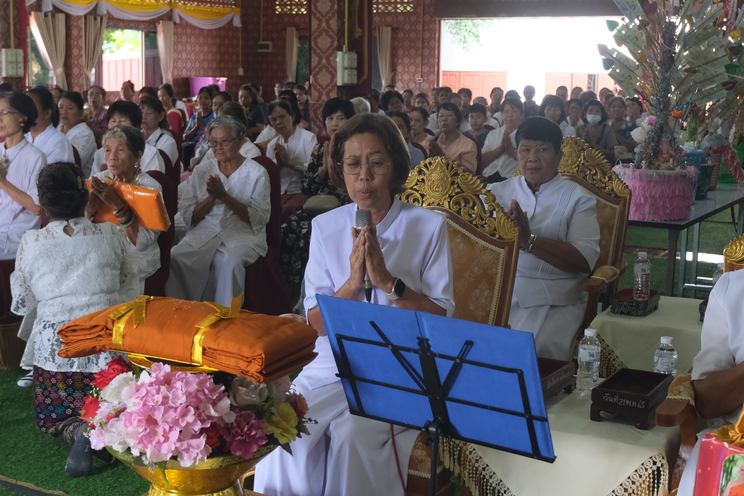 ภาพกล่าวคำถวายกฐินวัดห้วยไร่