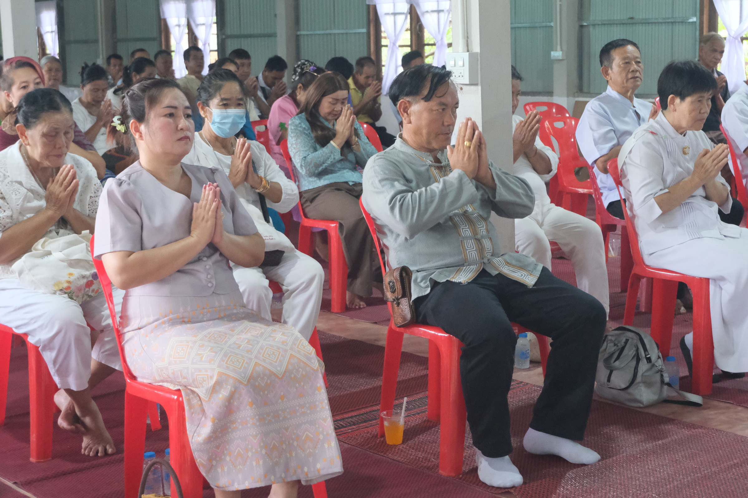 ภาพร่วมพิธีกรรมที่พักสงฆ์ปัญญาคุณาราม (เหล่ายาว)