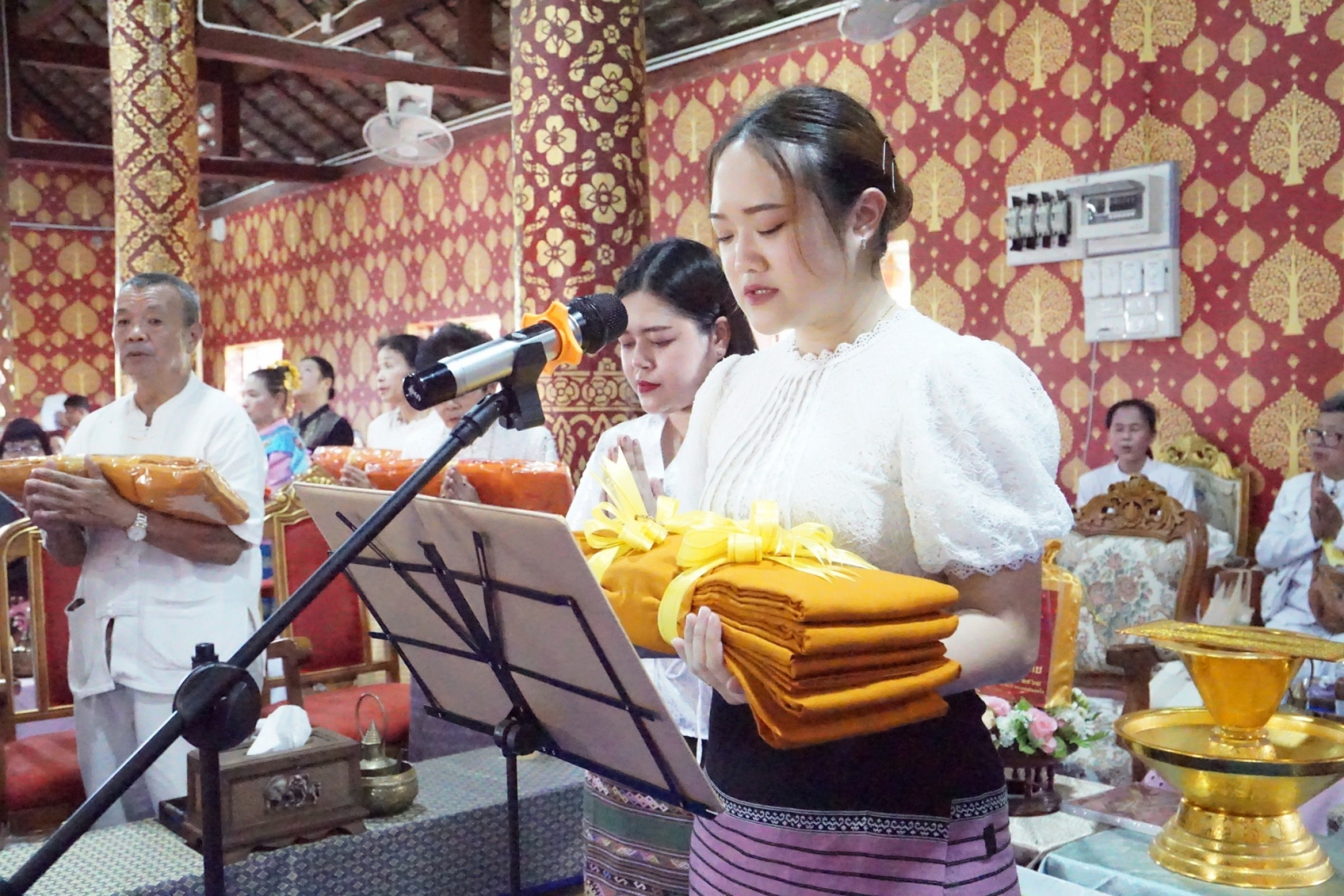 ภาพกล่าวคำถวายกฐินวัดท่าหลุก