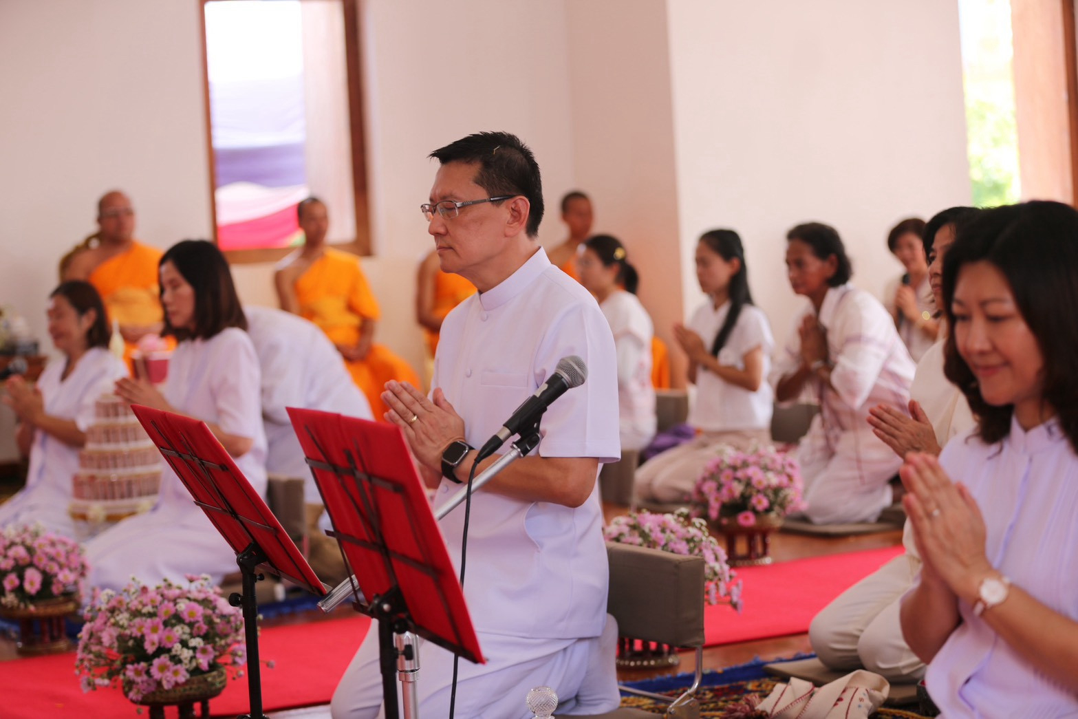 ภาพกล่าวคำถวายกฐินวัดดงดินแดง
