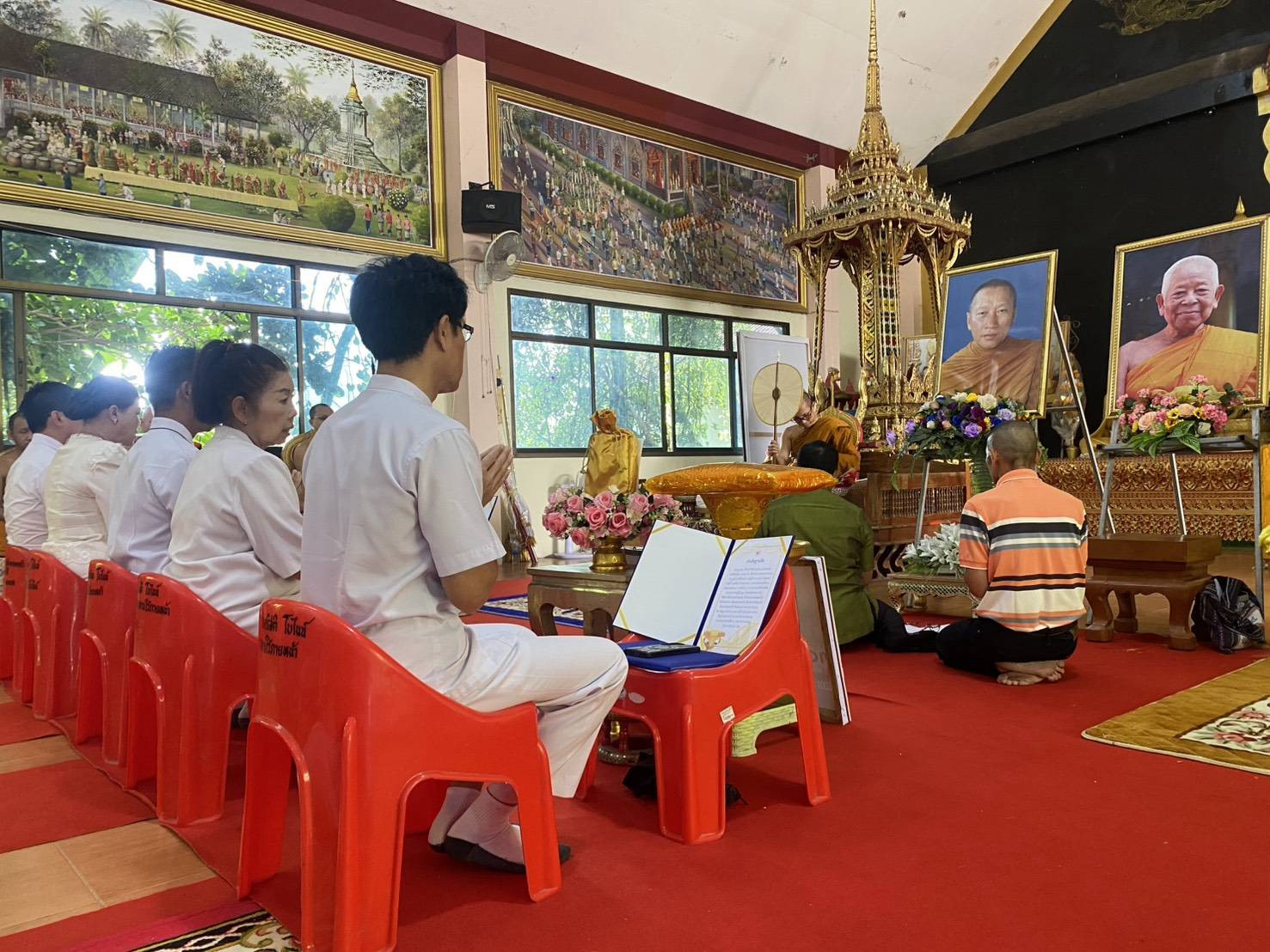 ภาพร่วมพิธีกรรมวัดศรีบุญเรือง