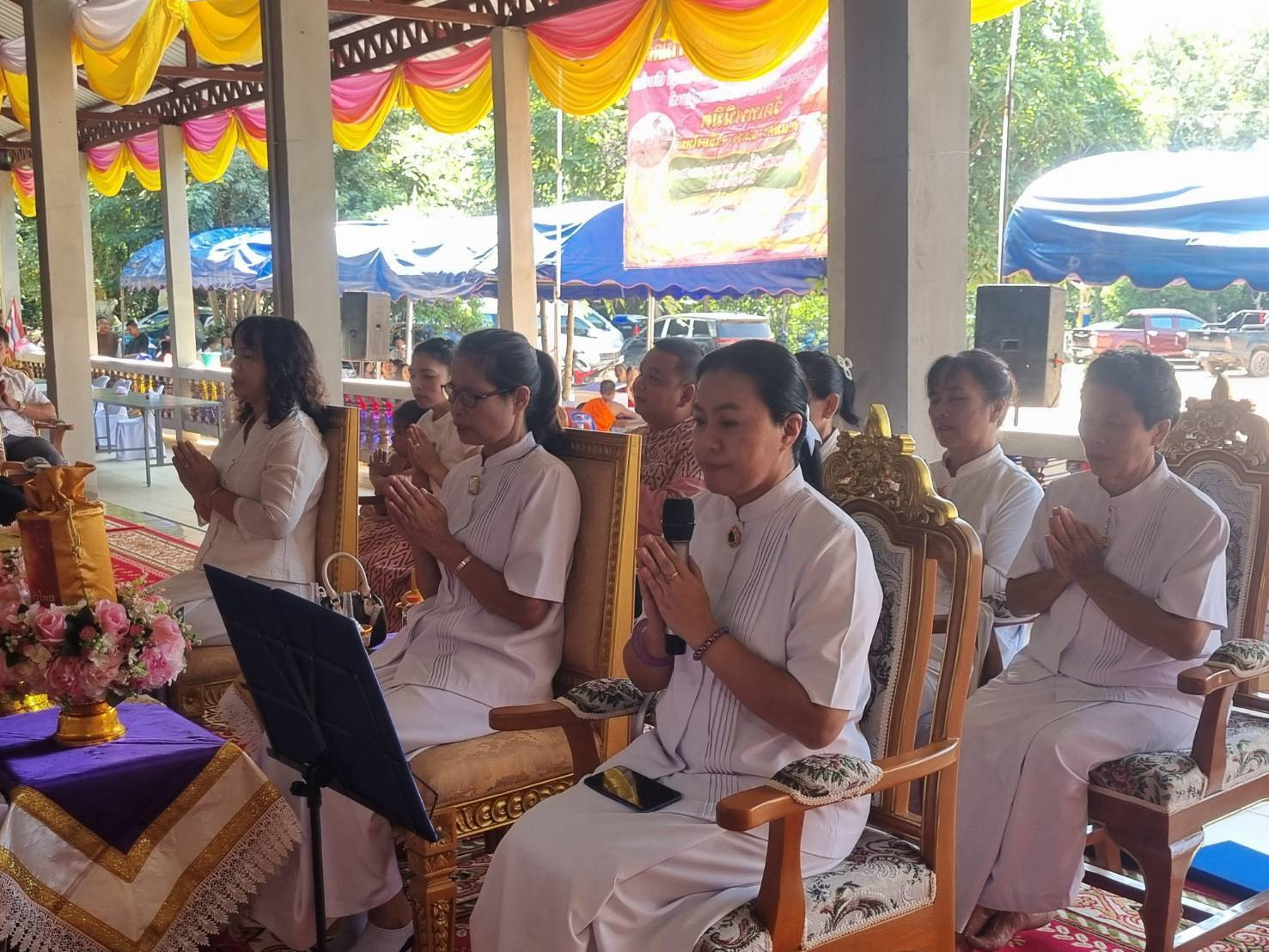 ภาพกล่าวคำถวายกฐินวัดเทพนิมิต