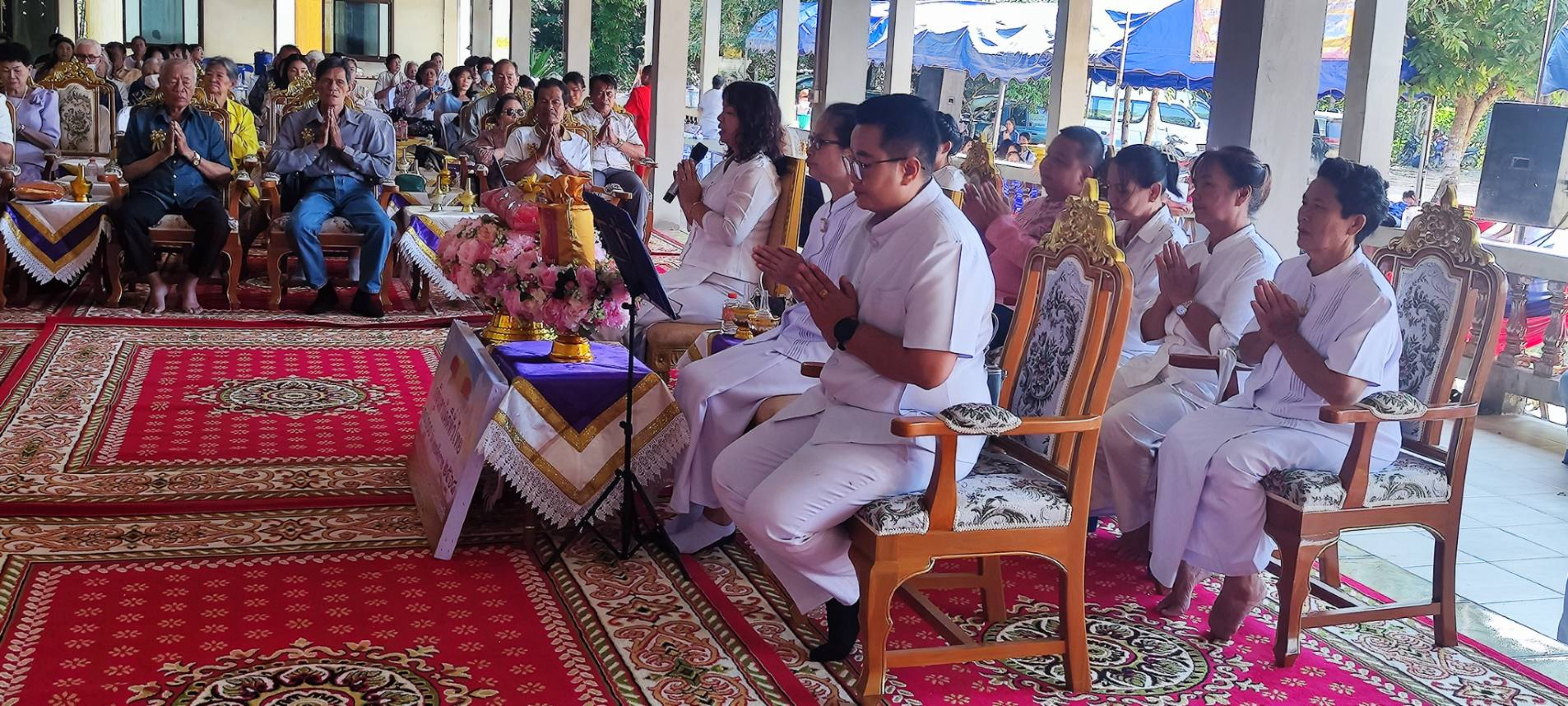 ภาพร่วมพิธีกรรมวัดเทพนิมิต