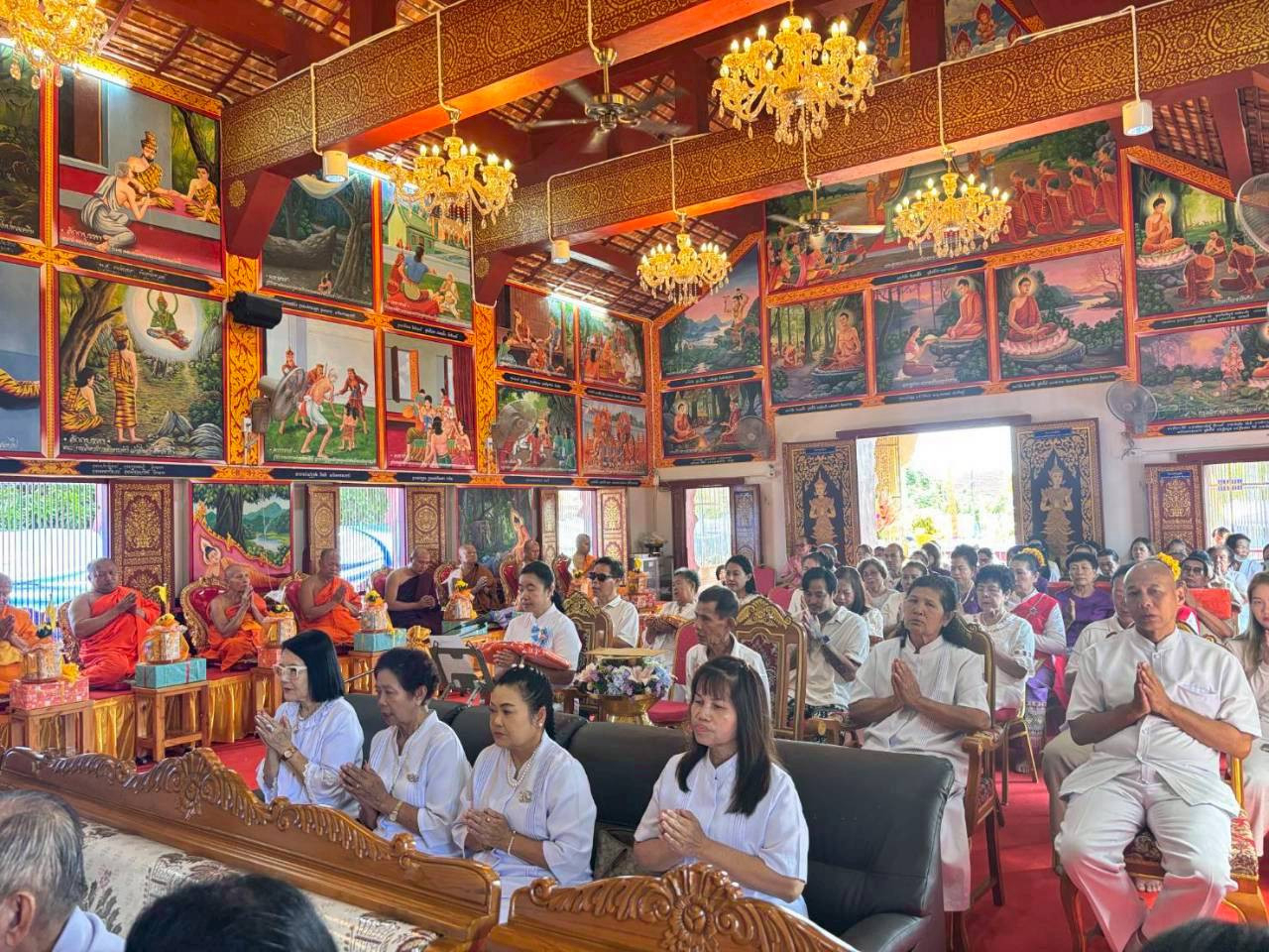 ภาพร่วมพิธีกรรมวัดโจ้สังวรวนาราม