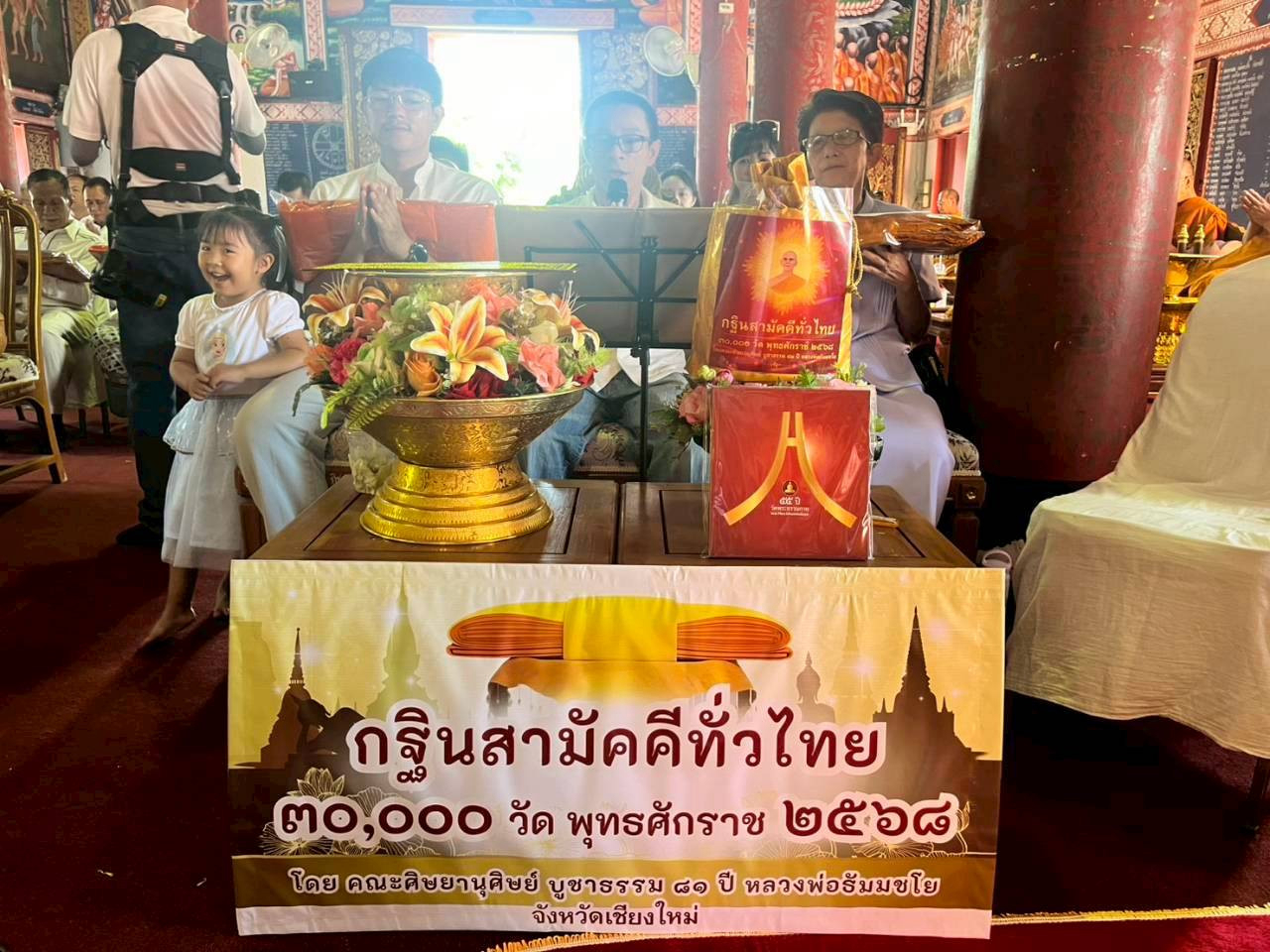 ภาพกล่าวคำถวายกฐินวัดม่วงม้าใต้