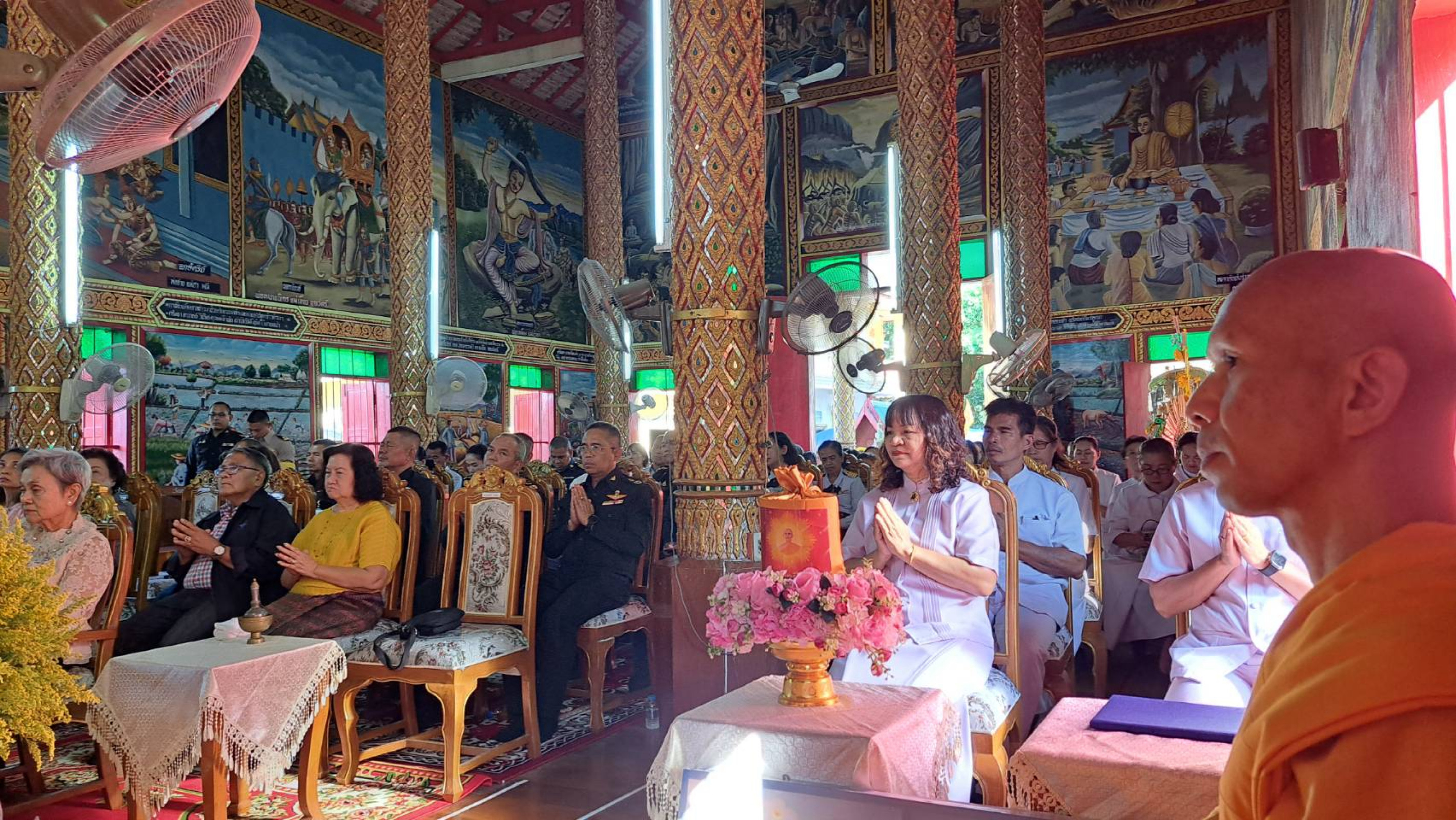 ภาพร่วมพิธีกรรมวัดนันทาราม