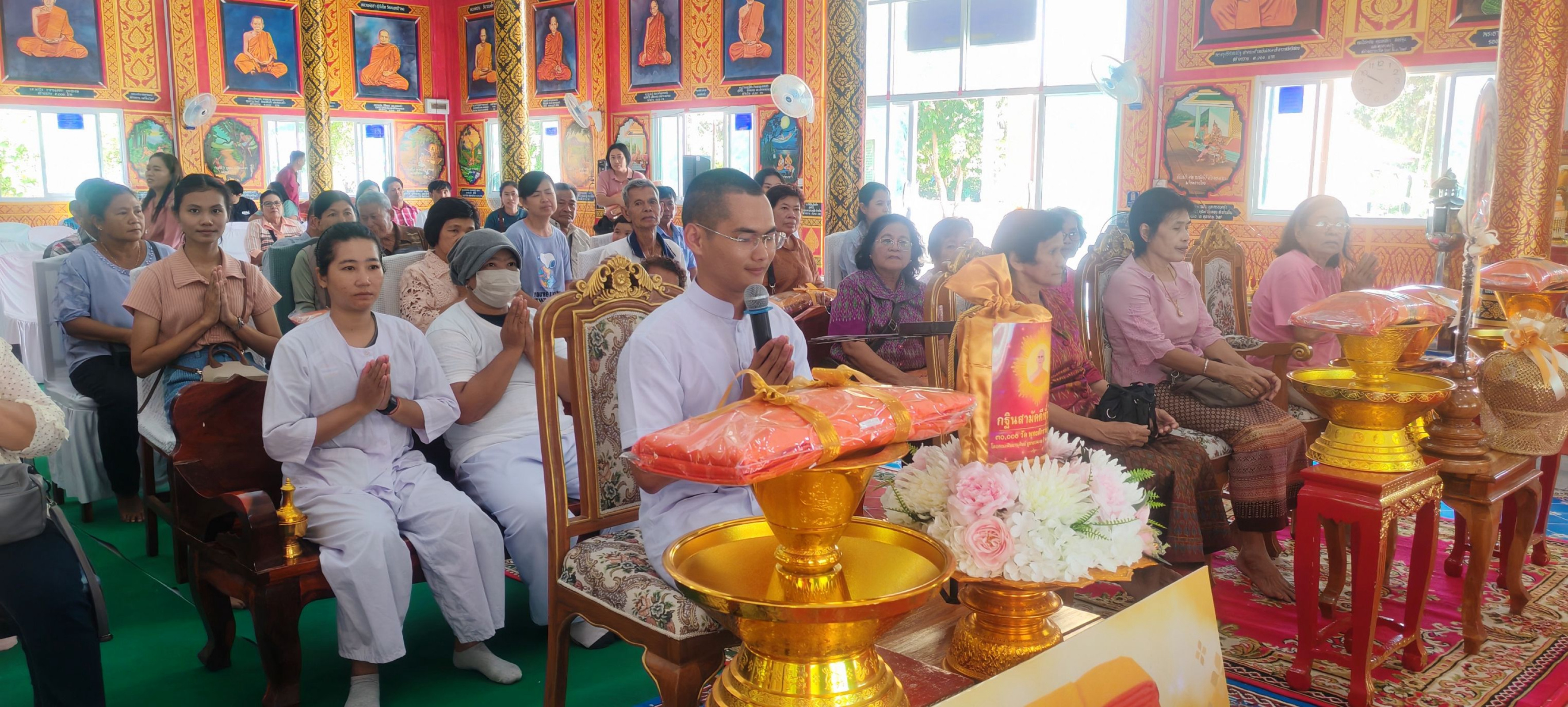 ภาพกล่าวคำถวายกฐินวัดกระทุ่มทองศรัทธาธรรม