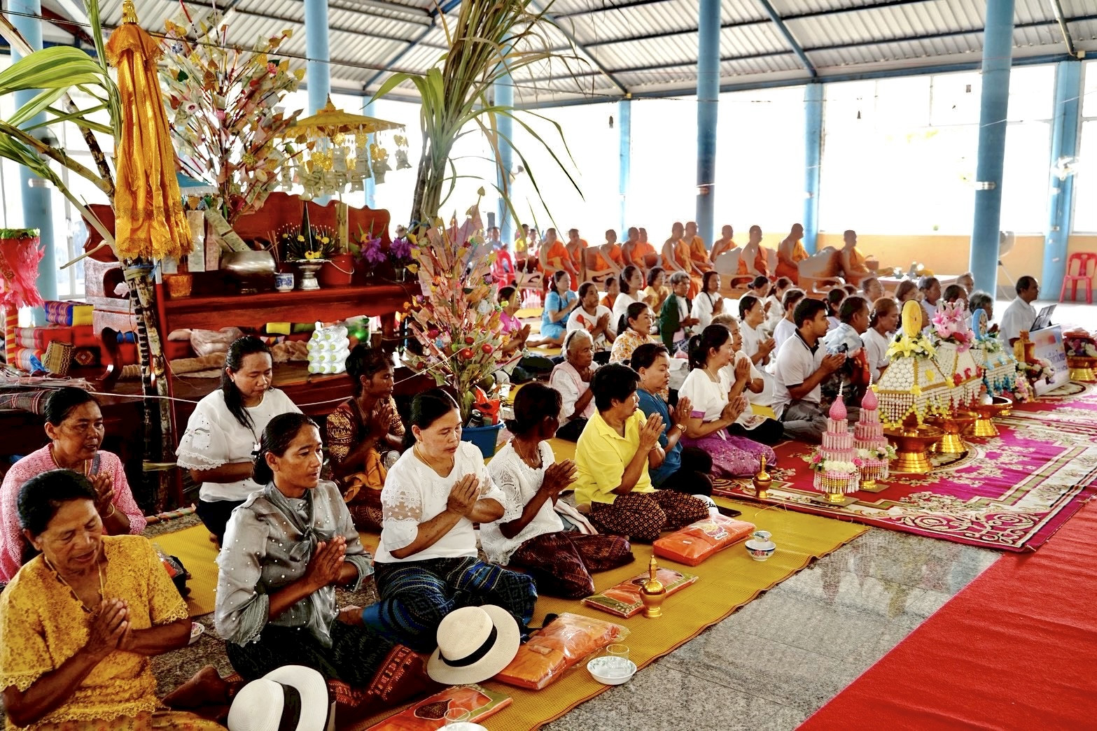 ภาพร่วมพิธีกรรมวัดคลองโพธิ์พัฒนา