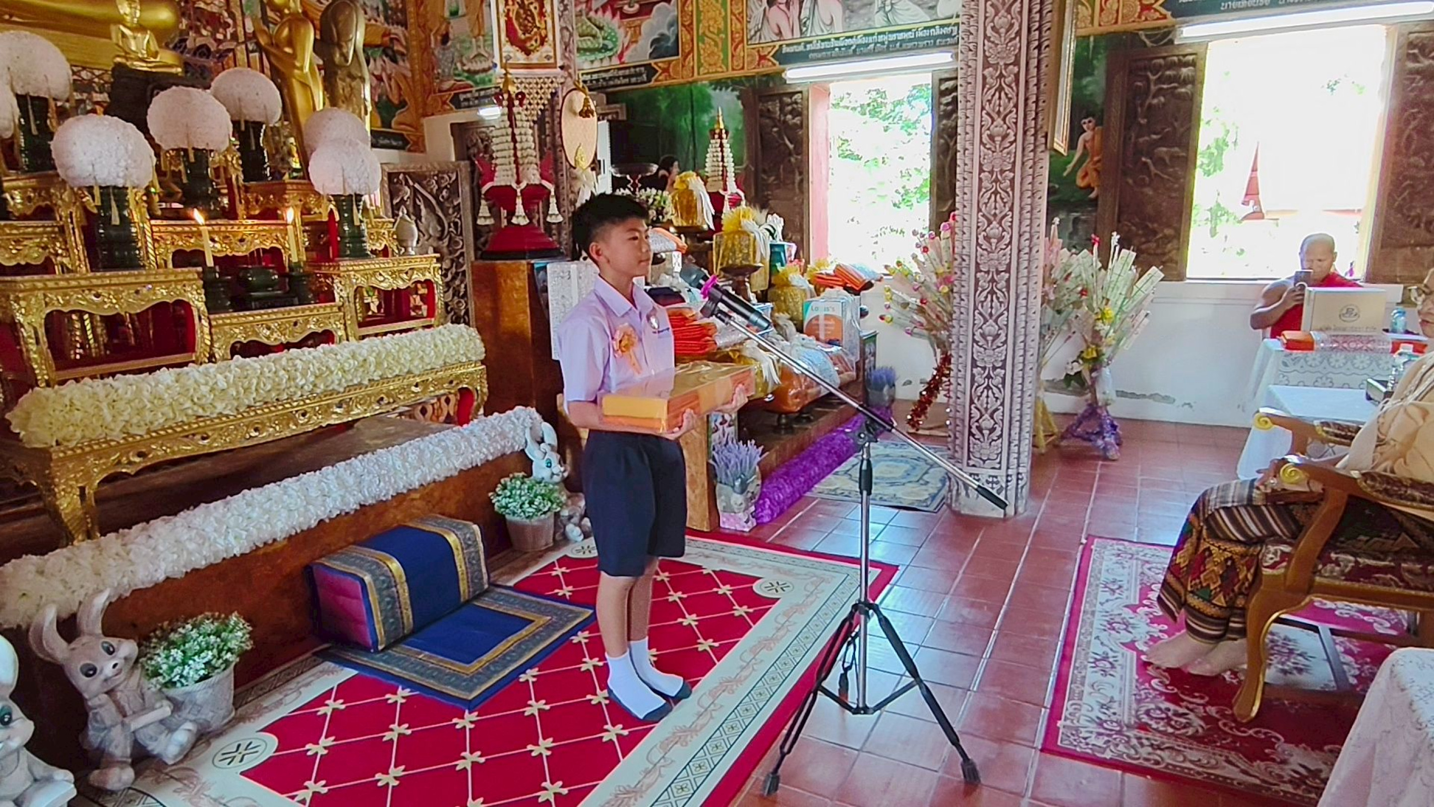 ภาพกล่าวคำถวายกฐินวัดพระธาตุขิงแกง