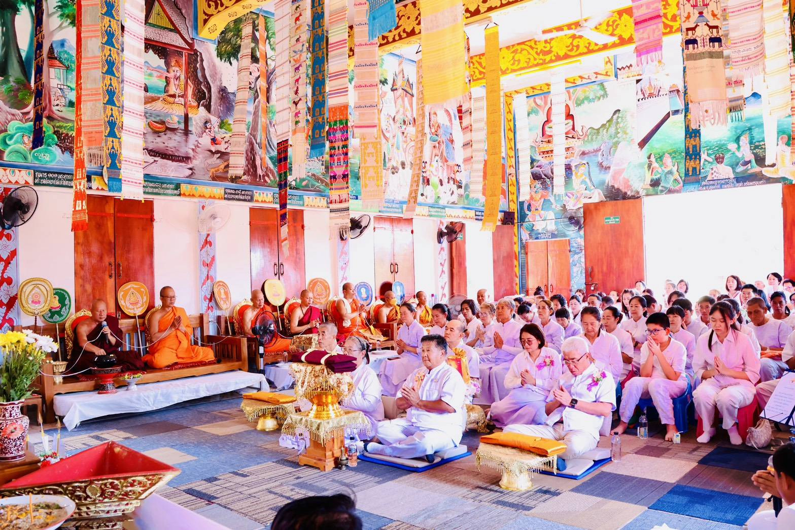 ภาพร่วมพิธีกรรมวัดสนธิ์พัฒนา