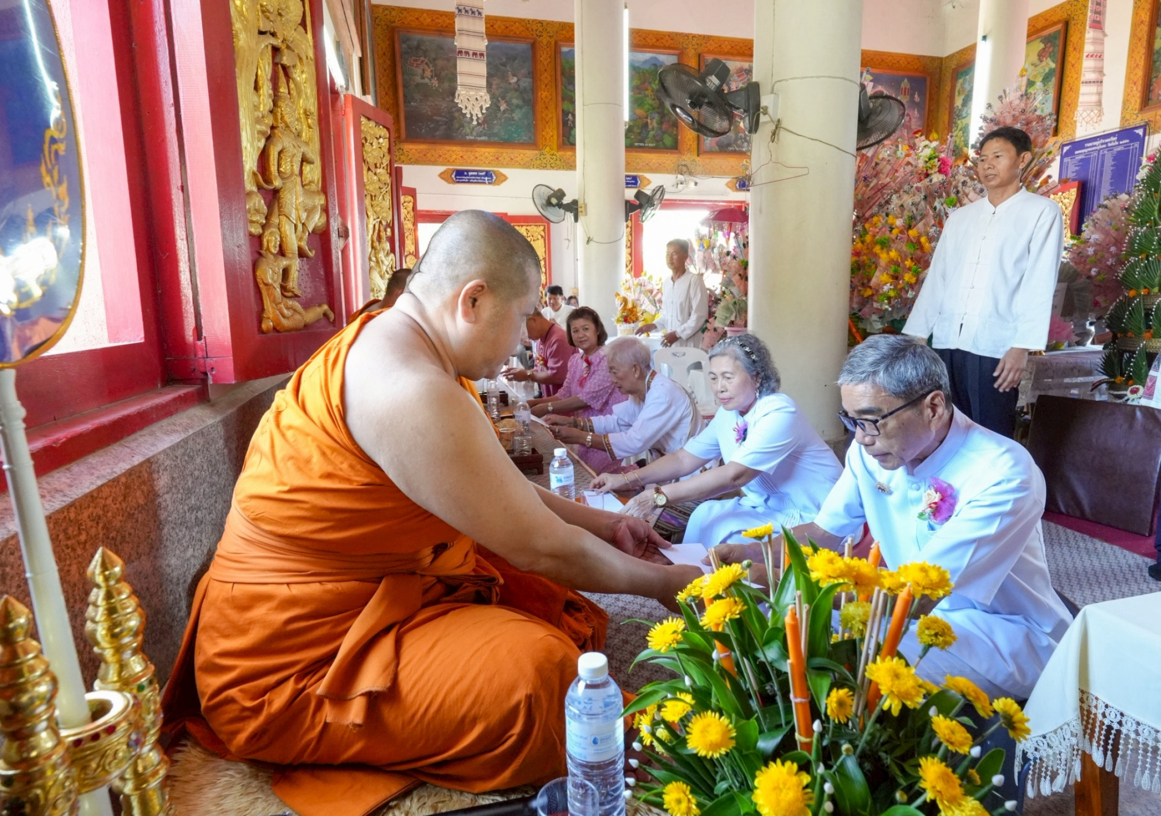 ภาพร่วมพิธีกรรมวัดถิ่นใน