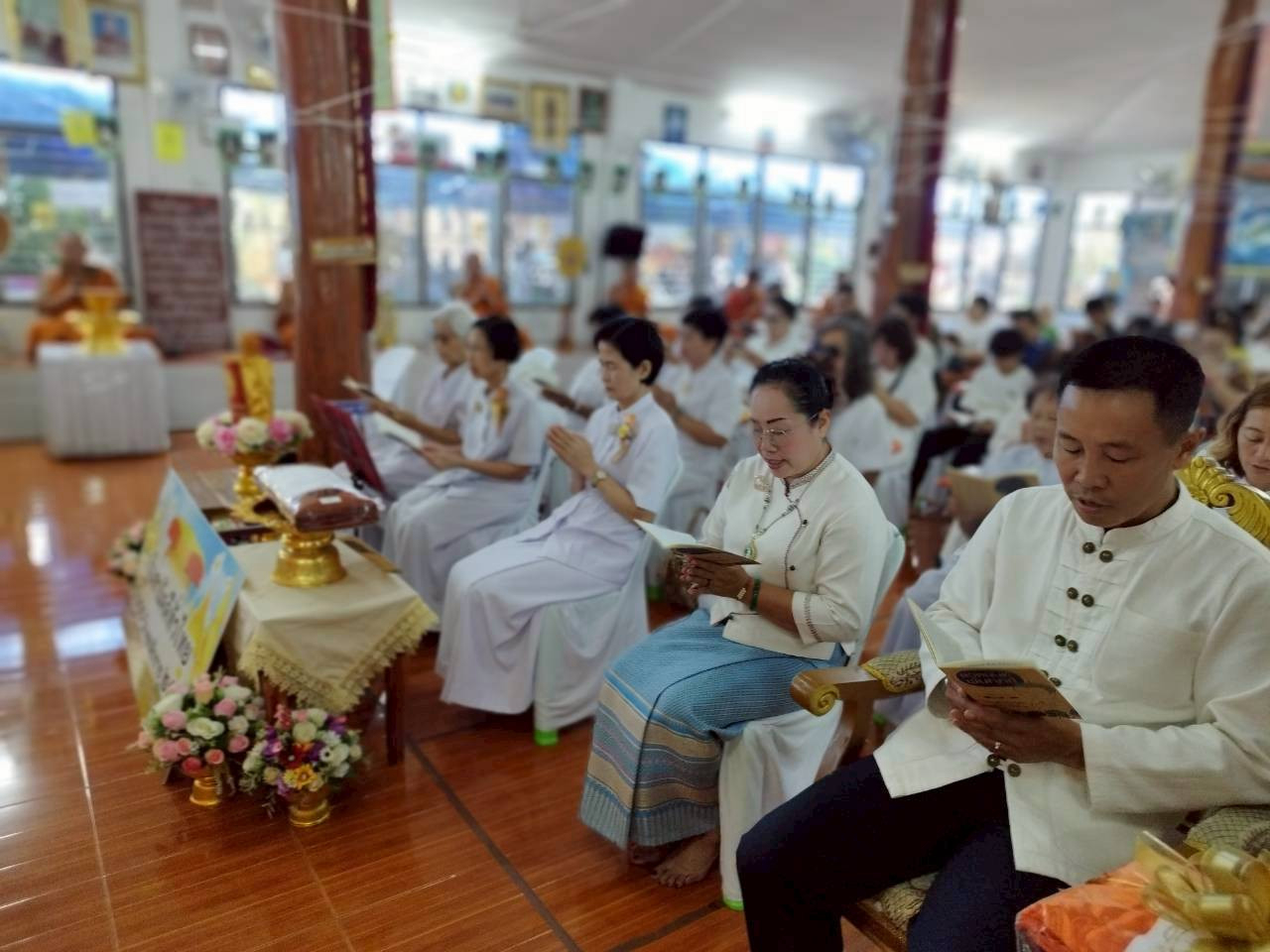 ภาพร่วมพิธีกรรมสำนักวิปัสสนาแพร่ธรรมจักร