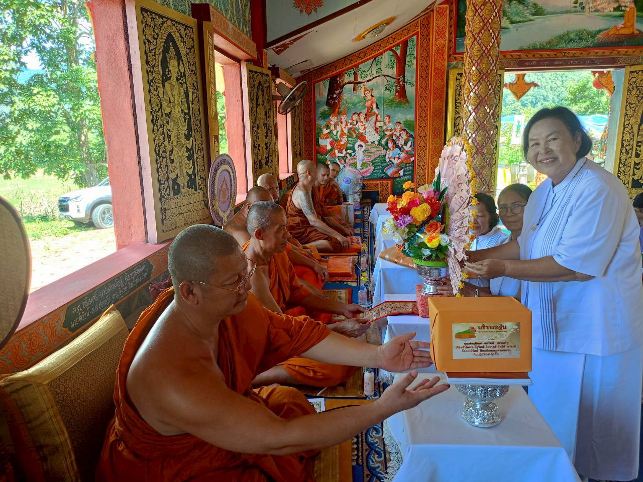 ภาพร่วมพิธีกรรมวัดห้วยทรายใต้
