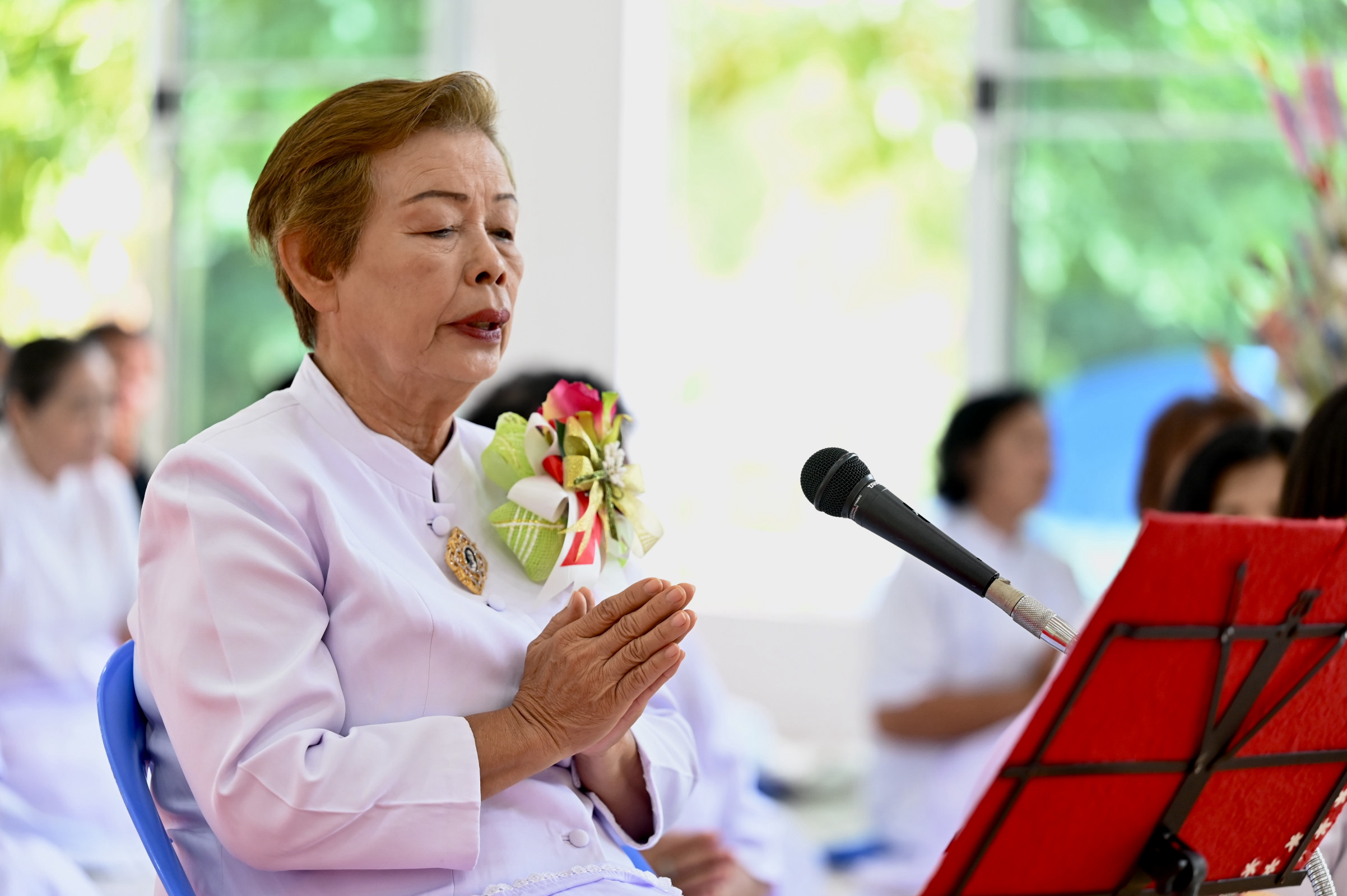 ภาพกล่าวคำถวายกฐินศูนย์ปฏิบัติธรรมขุนยวม แม่ฮ่องสอน