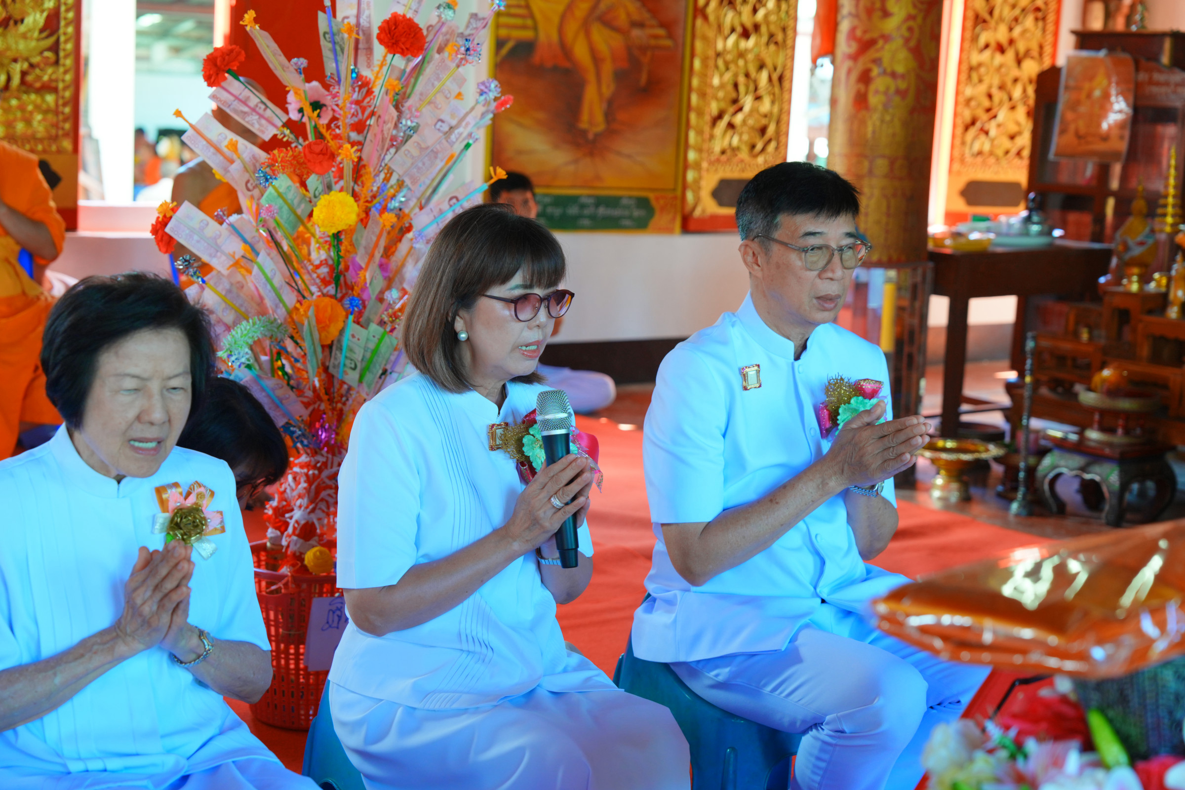 ภาพกล่าวคำถวายกฐินวัดแม่นาเติงใน